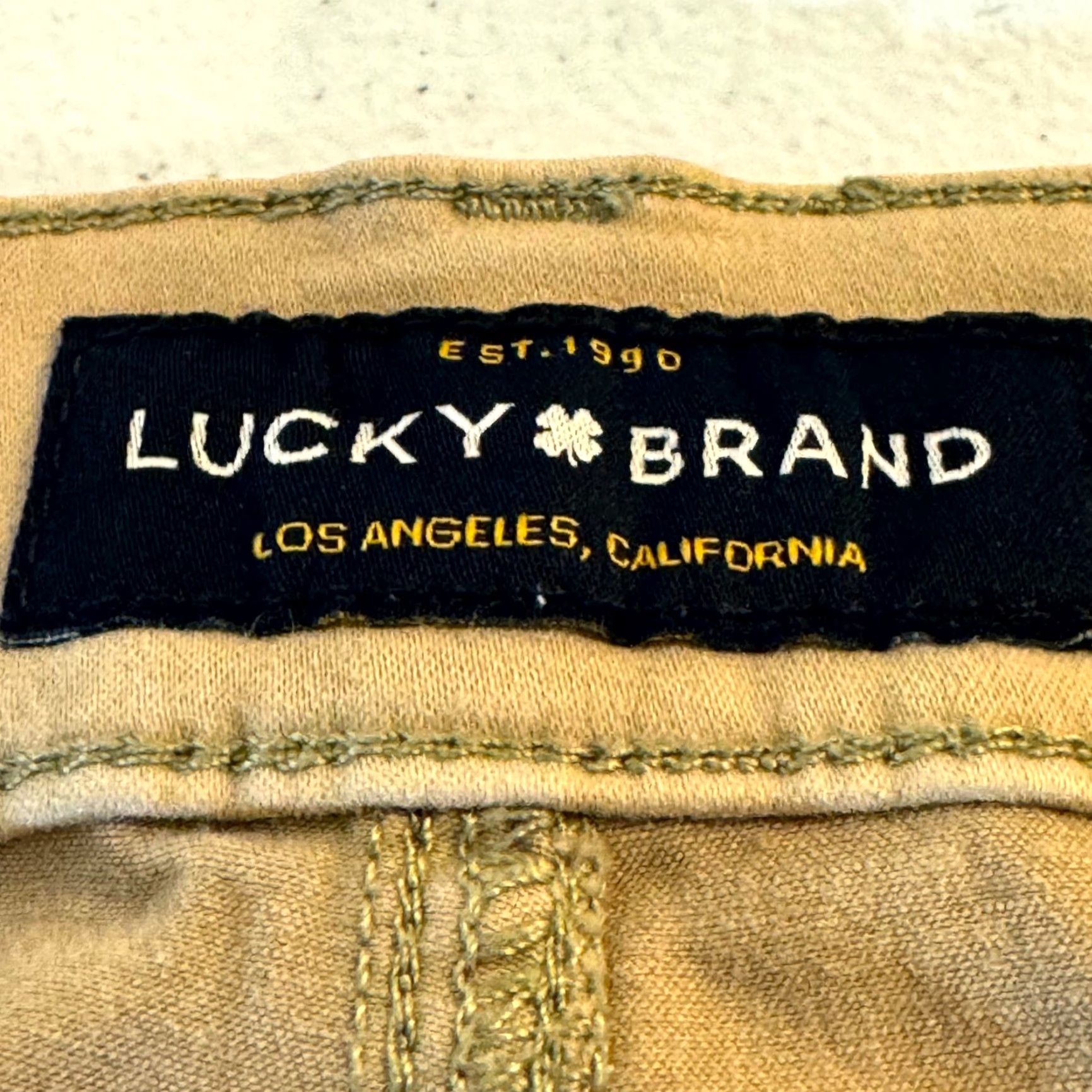Lucky Brand Lucky Brand 121 Jeans Beige Denim Mid-Rise Slim Straight Leg 34/30 Mens Regular Size Size US 34 / EU 50 - 5 Thumbnail