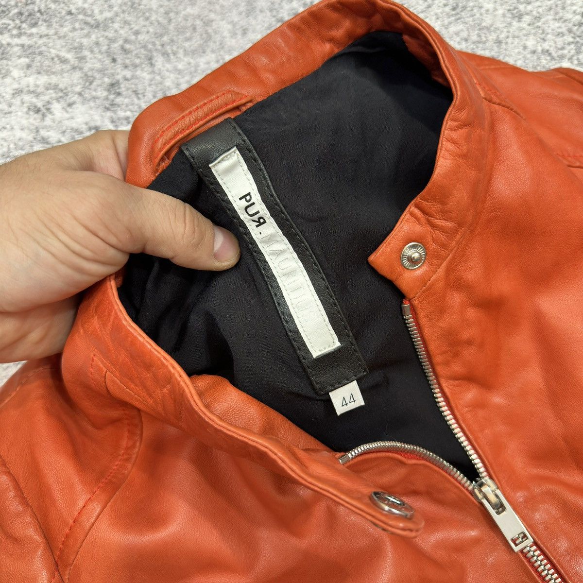 Designer Mauritius Womens Leather Jacket UK18 I48 XL Size XL / US 12-14 / IT 48-50 - 5 Thumbnail