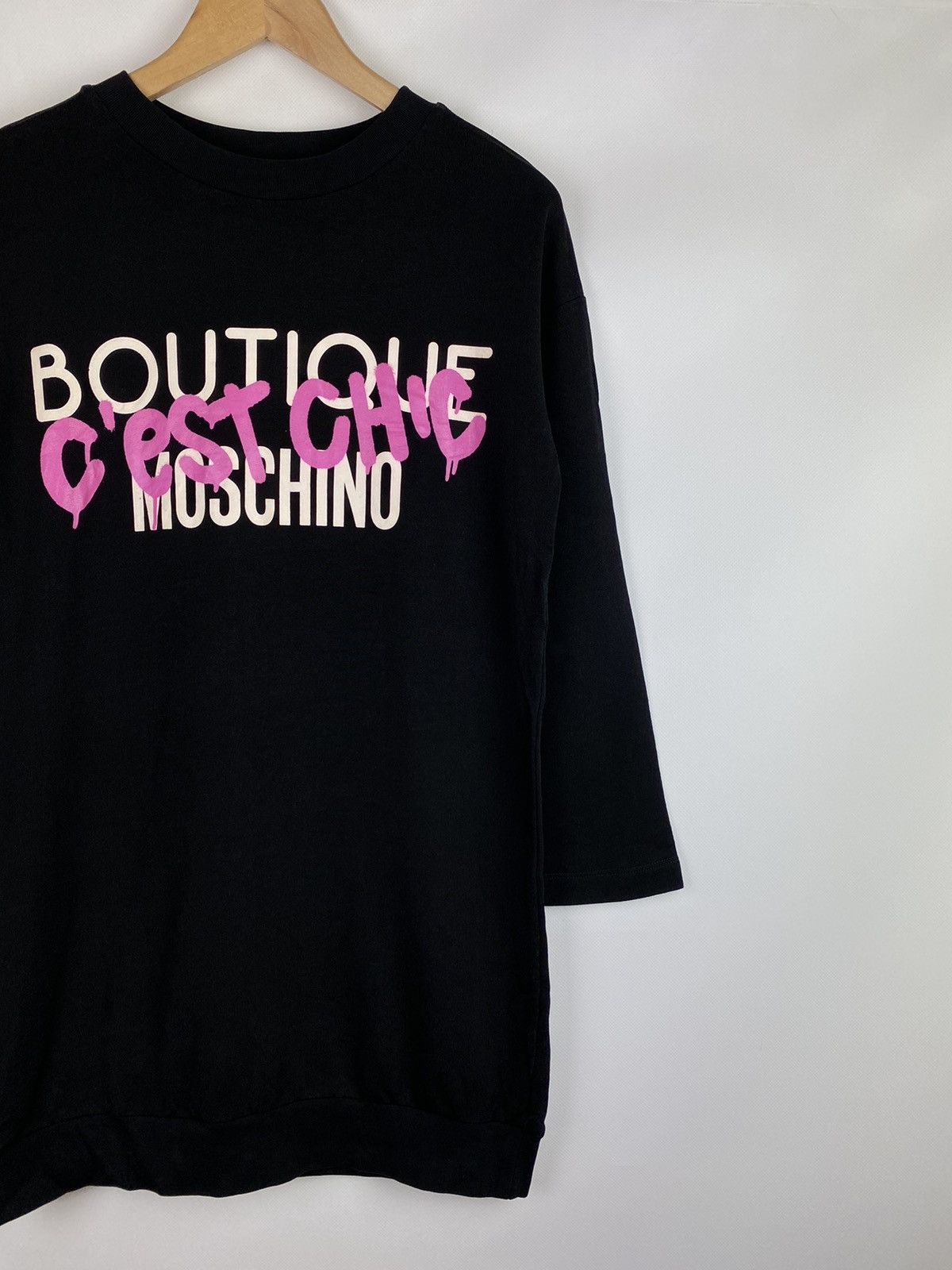 Moschino Boutique Moschino ladies big logo sweatshirt dress size US 6 Size S / US 4 / IT 40 - 3 Thumbnail