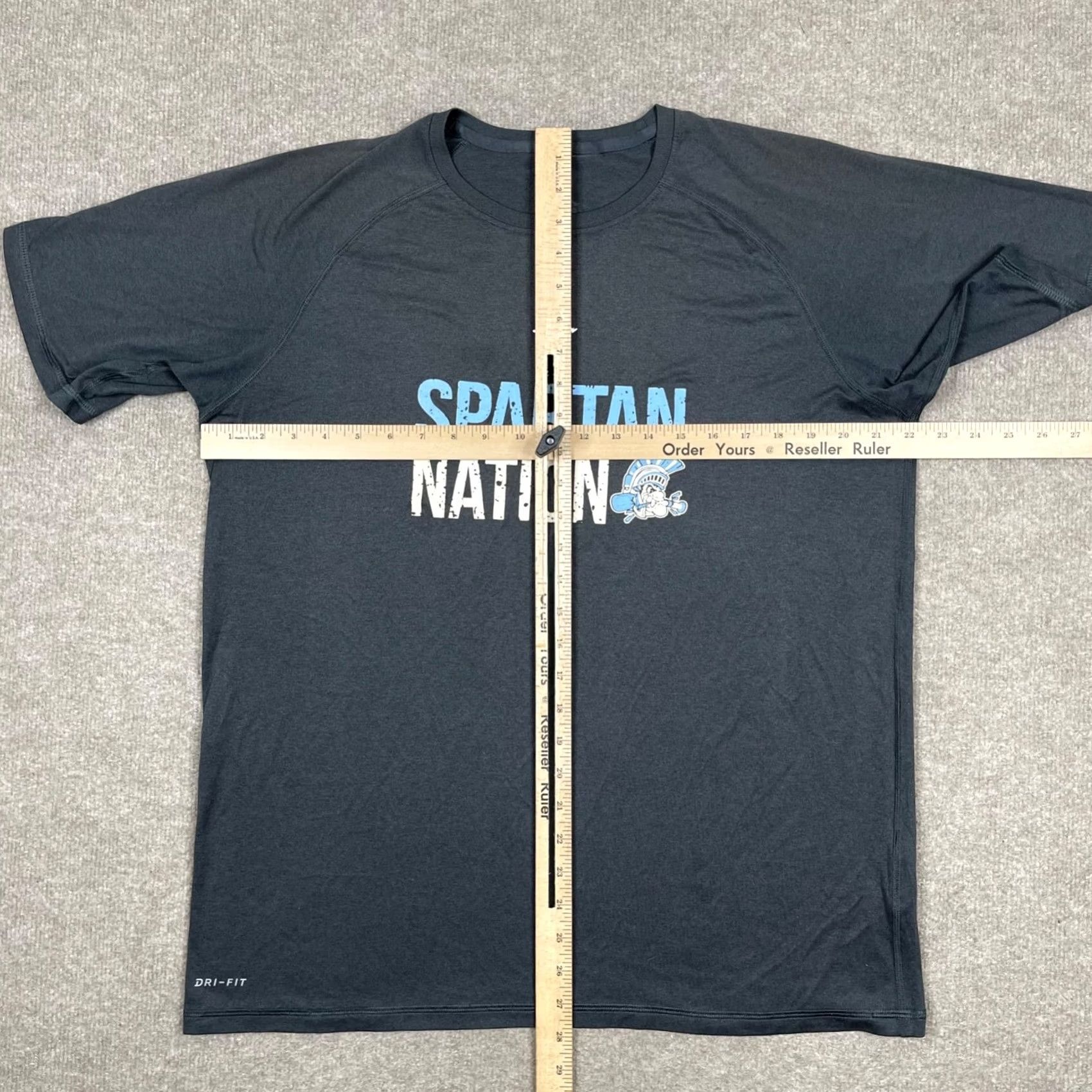 Jordan Brand Jordan T Shirt Mens XL Black Short Sleeve Spartan Nation Logo Performance Size US XL / EU 56 / 4 - 3 Thumbnail