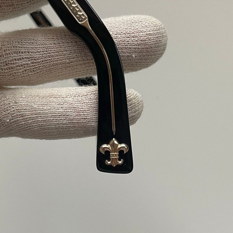Chrome Hearts Chrome Hearts - Gold Plated 501662211 Mydixadryll Sunglasses Size ONE SIZE - 12 Thumbnail