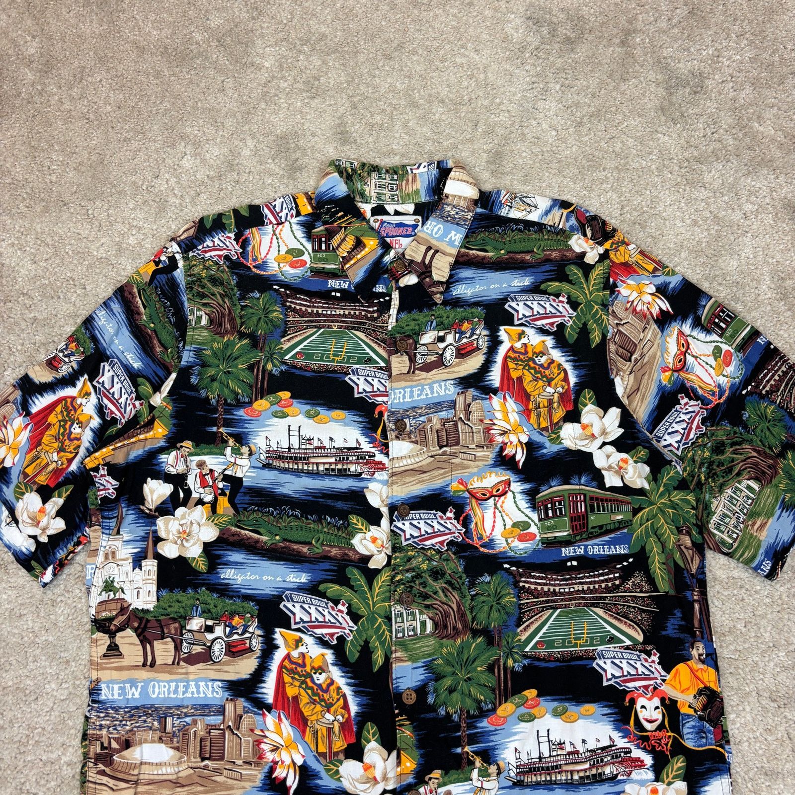 NFL × Reyn Spooner Reyn Spooner NFL New Orleans Super Bowl XXXVI Shirt Medium Size US M / EU 48-50 / 2 - 2 Thumbnail
