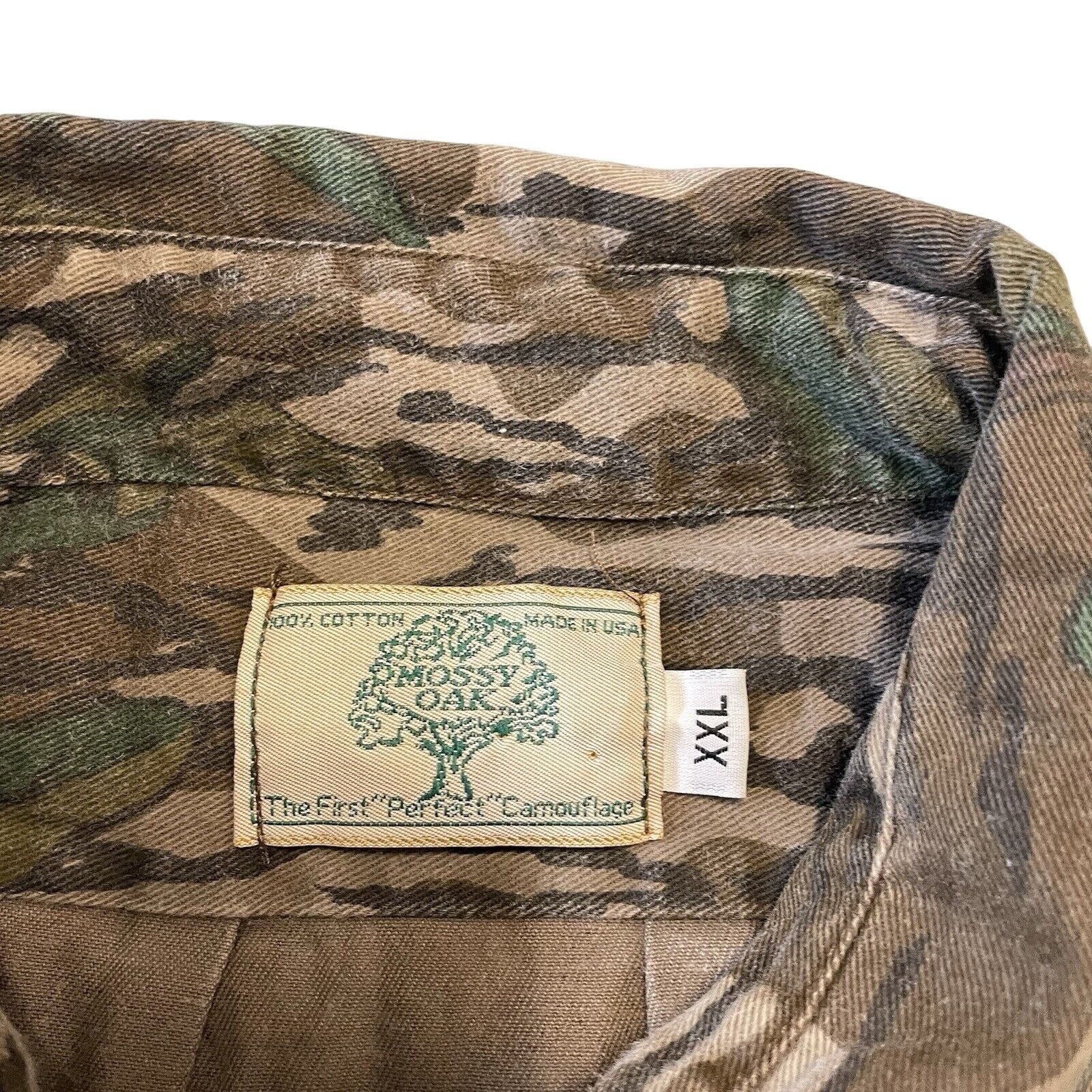 Vintage Vintage Mossy Oak Camo Button Front Shirt Men 2XL Hunting Size US XXL / EU 58 / 5 - 4 Thumbnail