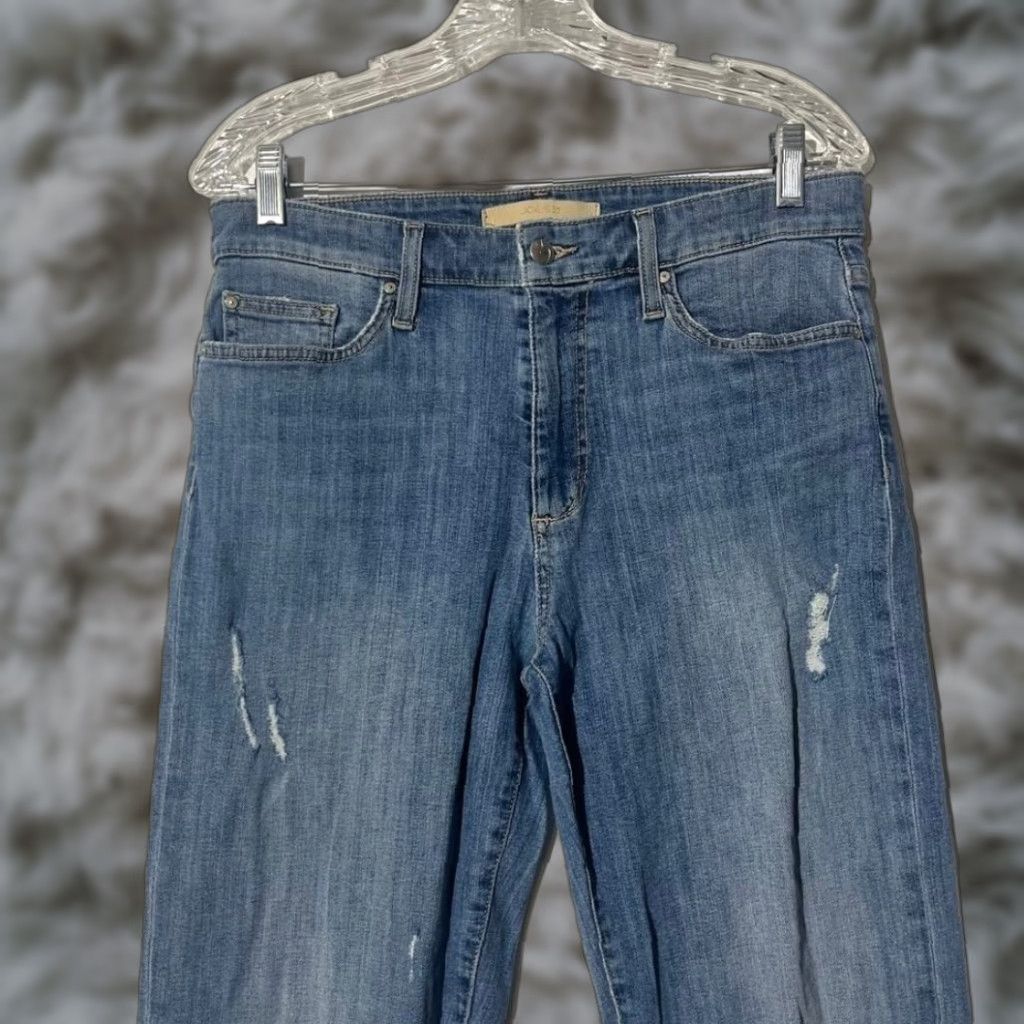 Vintage Joe's Jeans The Niki Mid Rise Boyfriend Distressed Raw Hem Blue Denim W29 M36 Jeans Women 5-Pocket Size 29" - 1 Thumbnail