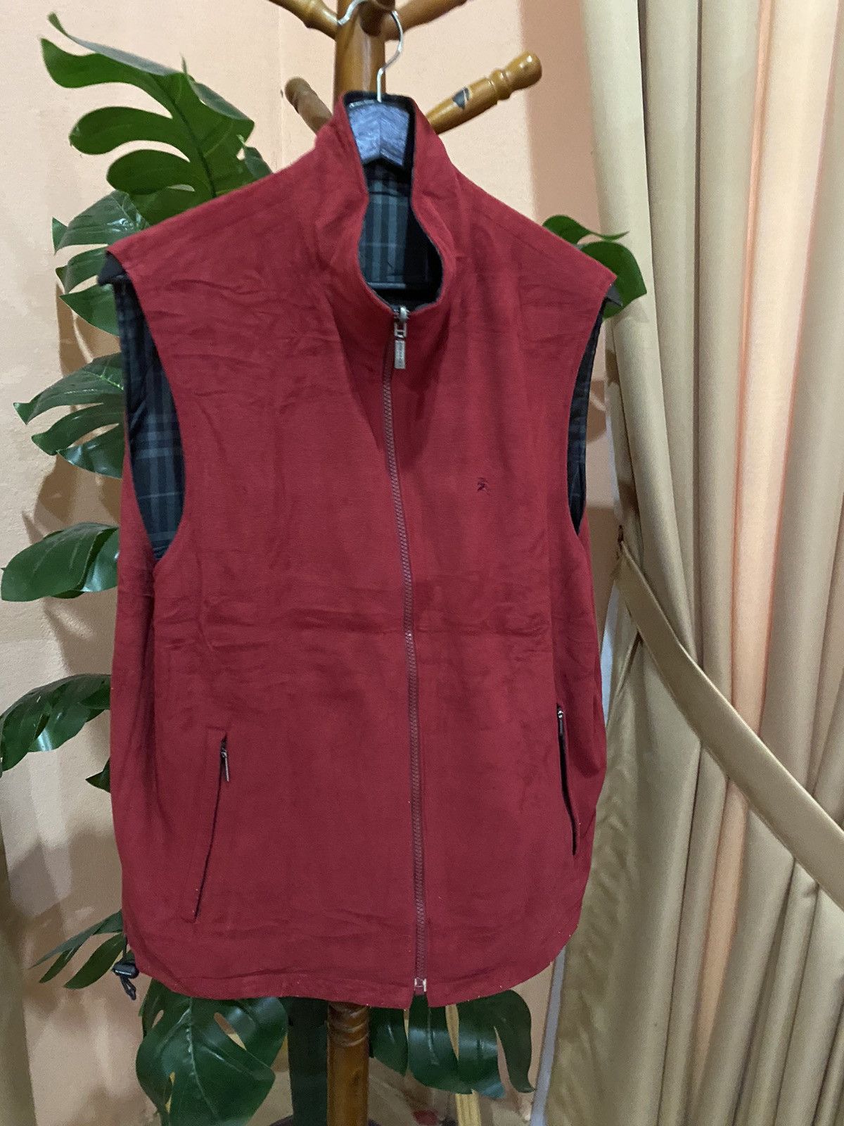 Burberry Burberry Golf Red Suede Vest Vintage Men’s Luxury Sportswear Size US M / EU 48-50 / 2 - 3 Thumbnail