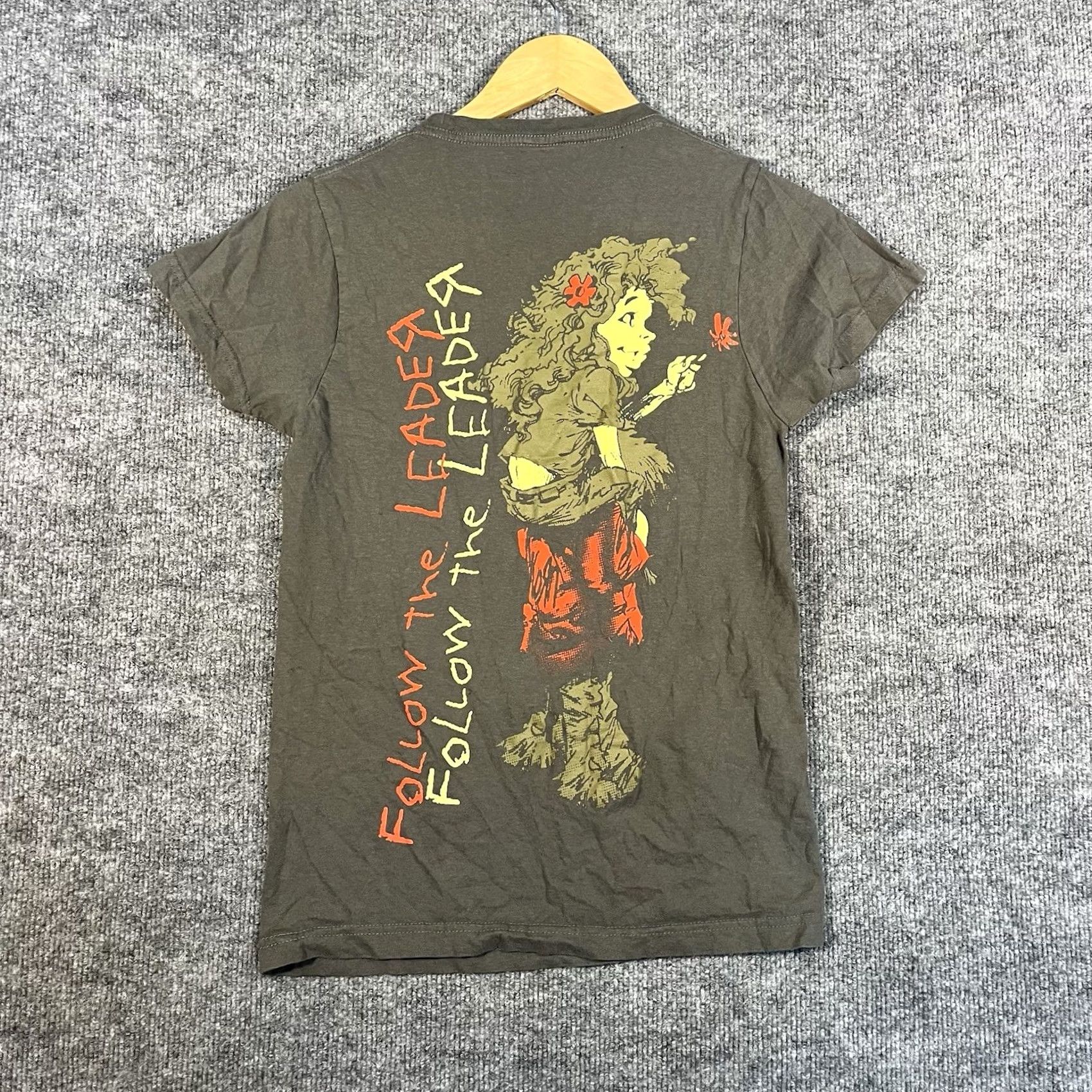Tultex Korn Leader Follow The T-Shirt Womens XS Metal Band Tour Double Sided Graphic Size XS / US 0-2 / IT 36-38 - 5 Thumbnail