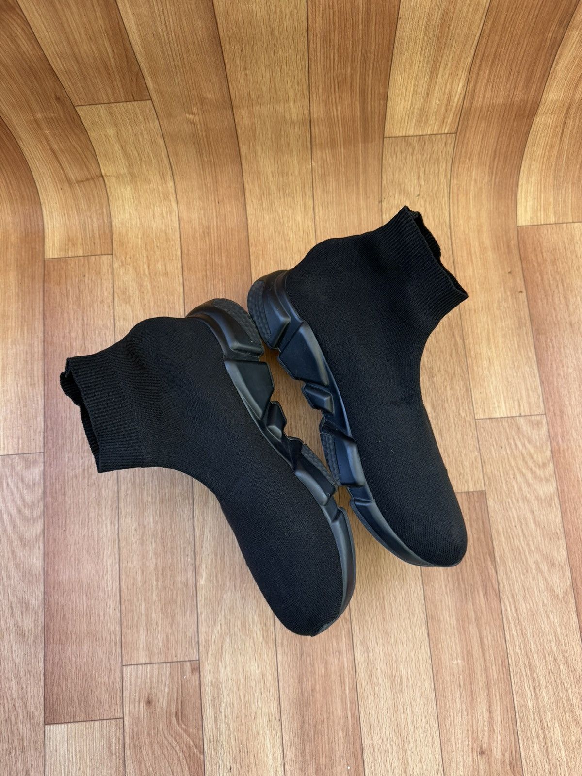 Balenciaga Balenciaga All Black Socks Trainers Size US 8 / EU 41 - 6 Thumbnail