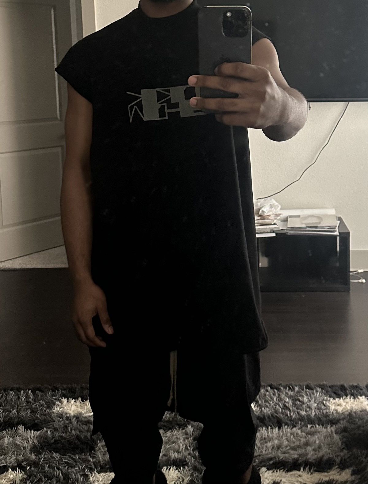 Rick Owens Drkshdw RICK OWENS DRKSHDW JUMBO LOGO PRINTED SWEATSHIRT Size US M / EU 48-50 / 2 - 6 Thumbnail