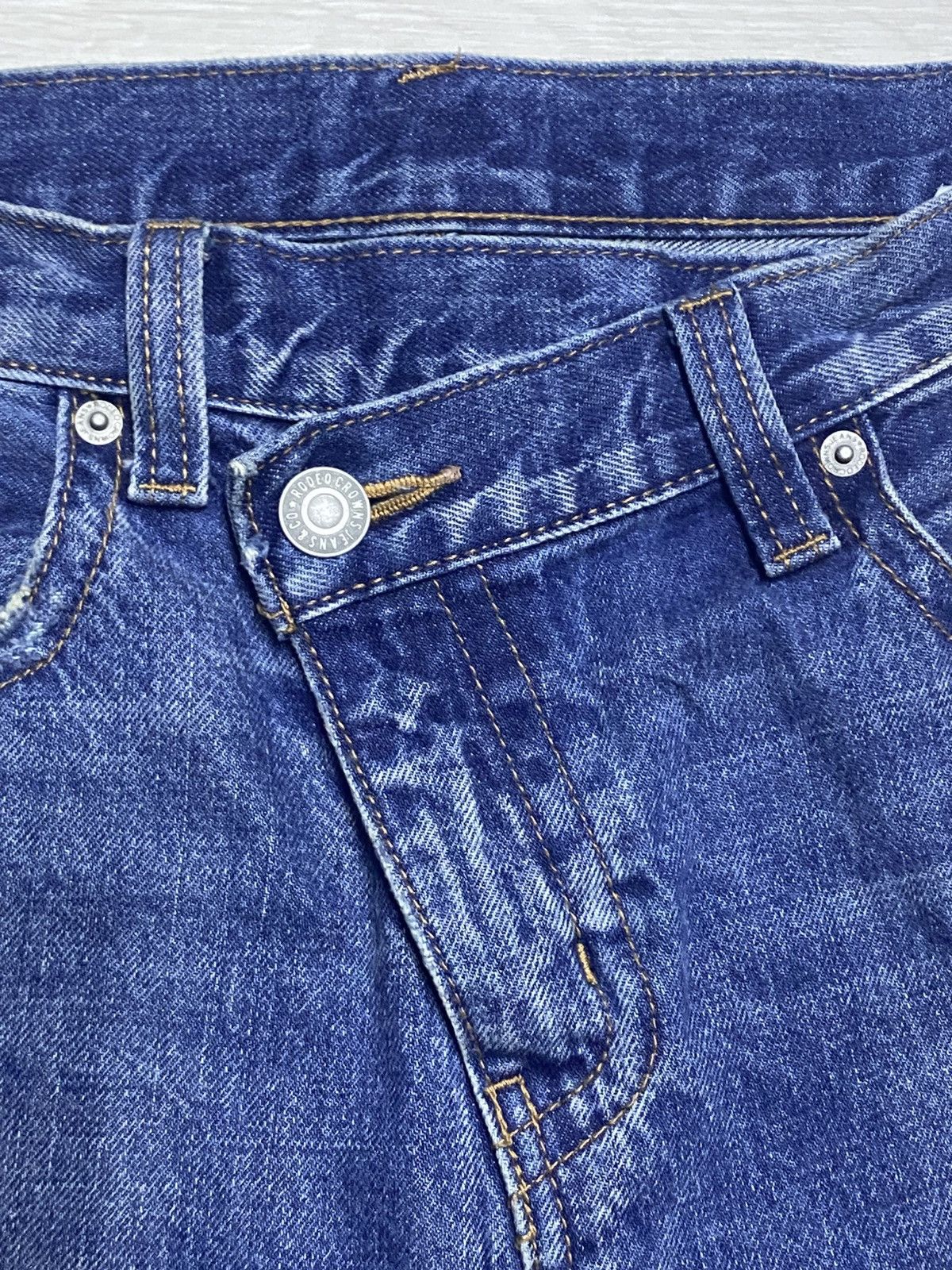 Japanese Brand Vintage Rodeo Crown Blue Wash Ifsixwasnine Style Flare Jeans Size US 29 - 8 Thumbnail