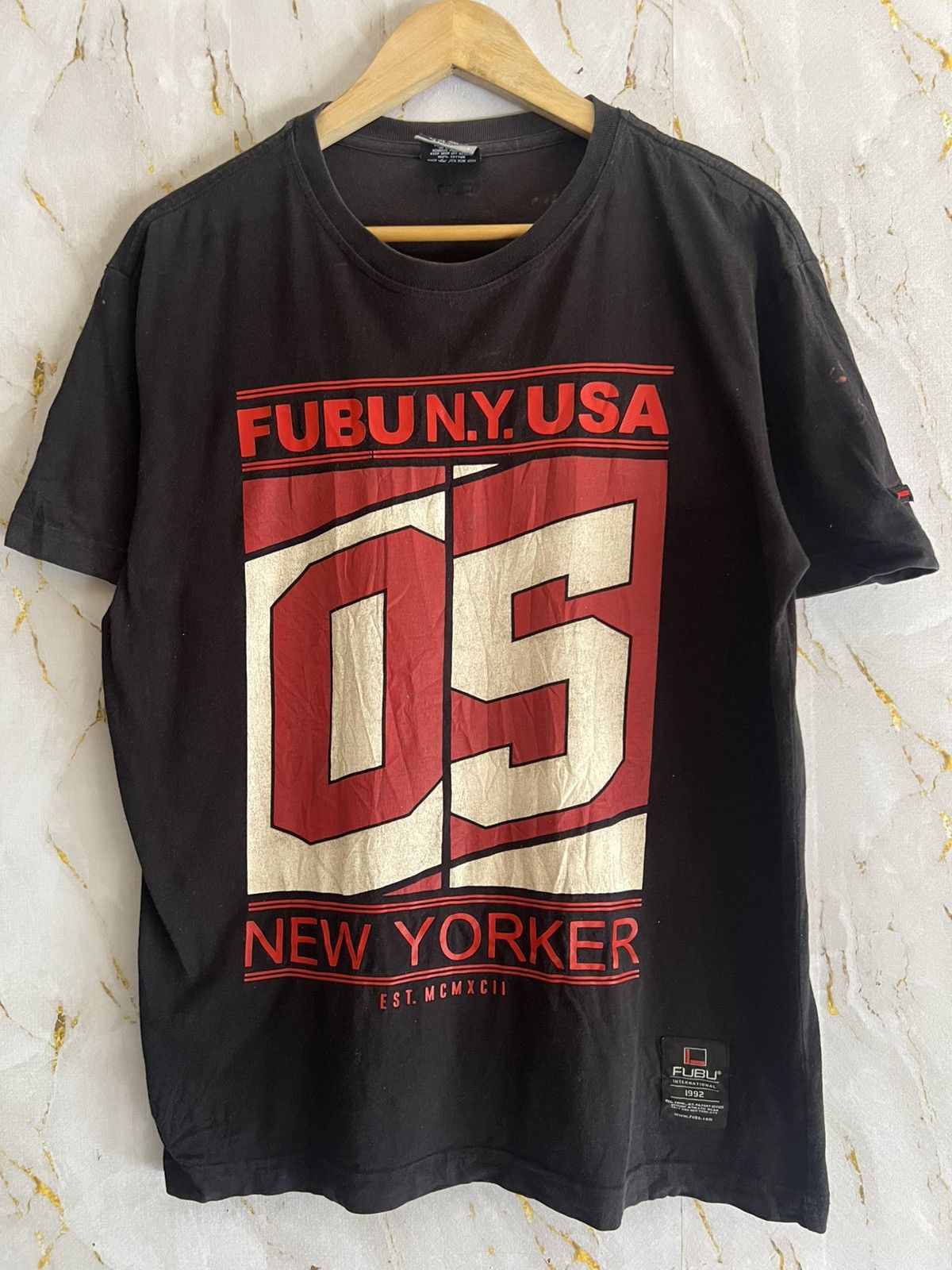 Fubu Vintage FUBU T-Shirt – Y2K Hip-Hop Streetwear Classic Size US L / EU 52-54 / 3 - 1 Thumbnail