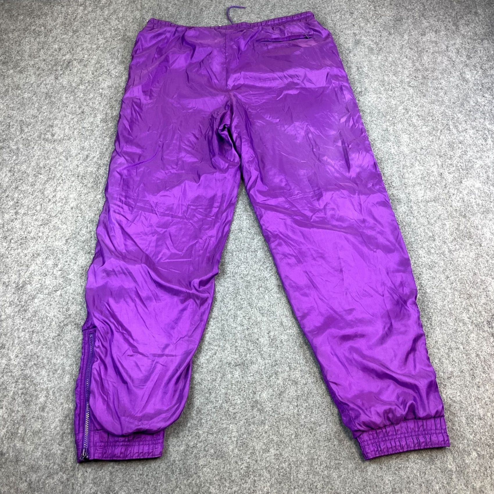 Nike VINTAGE Nike Mens Track Pants Shell L Purple Challenge Court 80s Tennis Agassi 80s Size US 33 - 2 Thumbnail