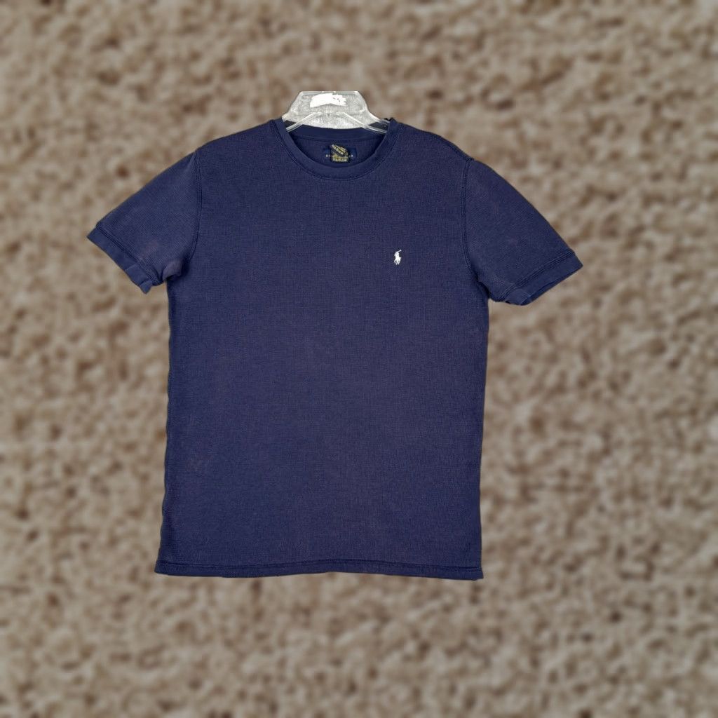 Polo Ralph Lauren VINTAGE Polo Ralph Lauren Men’s T-Shirt Crew Neck Short Sleeve Cotton Blend Blue All Seasons Size L / US 10 / IT 46 - 1 Thumbnail