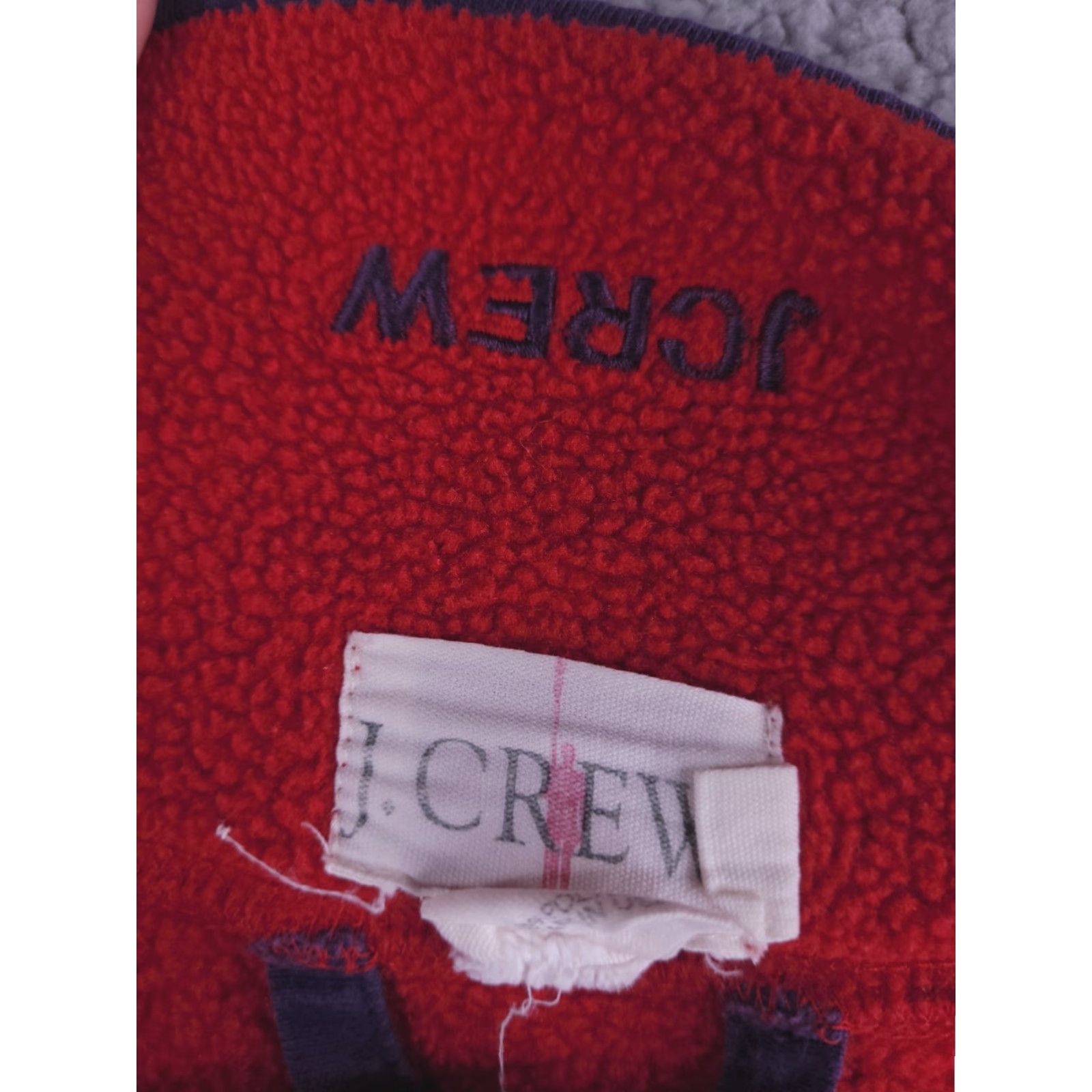 J.Crew J.CREW Robe Mens Medium Red Fleece Polyester Size US M / EU 48-50 / 2 - 3 Thumbnail
