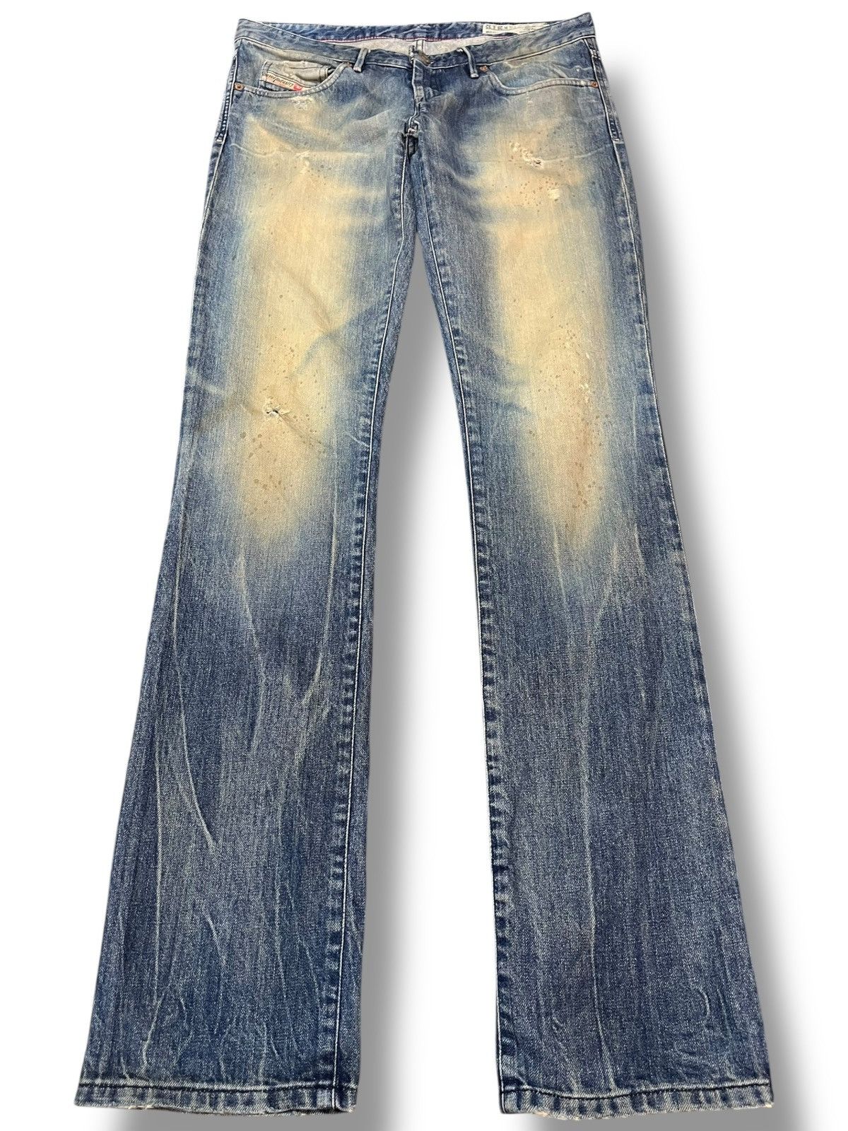 Vintage Diesel Low Waist Myboy Mudwash Faded Denim