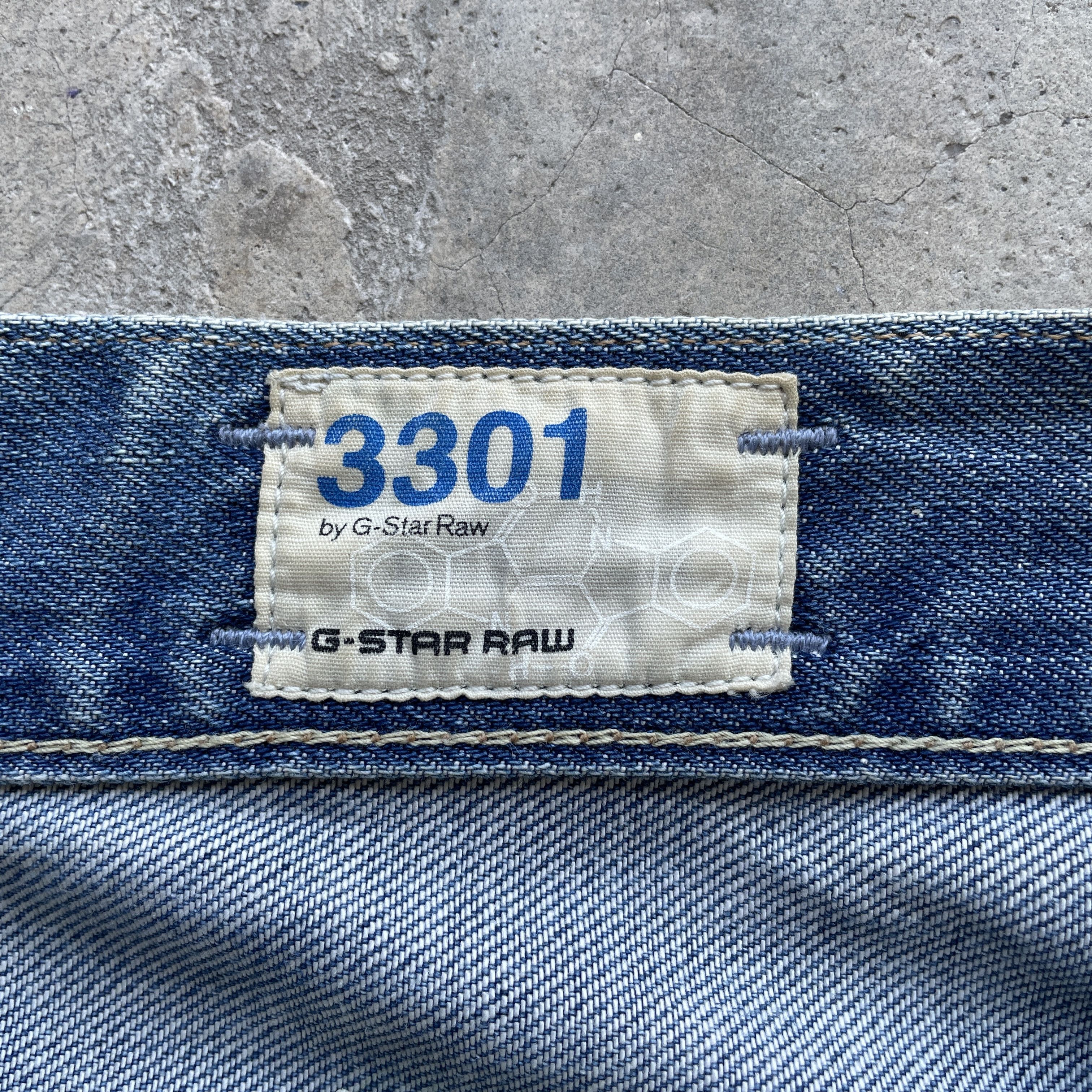 G-Star Vintage G-Star 3301 Distressed Jeans Faded Denim Pants Size US 35 - 8 Thumbnail