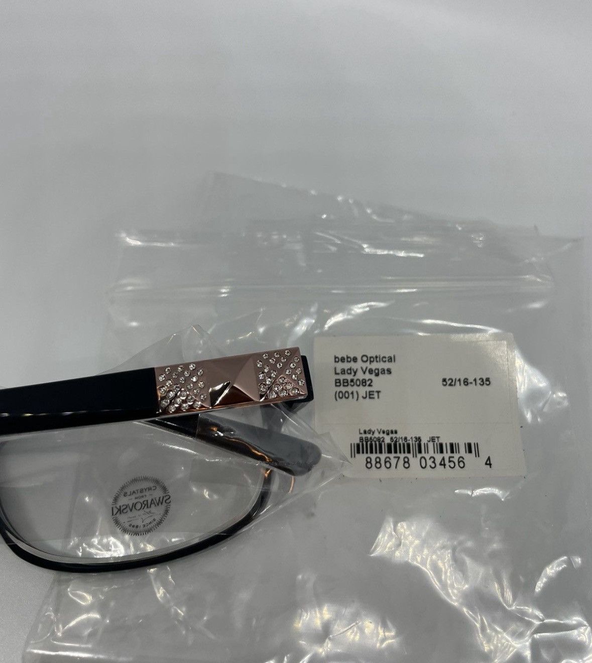 Swarovski Bebe Lady Vegas BB5082 Glasses Designer Frames Eyewear Size ONE SIZE - 4 Thumbnail