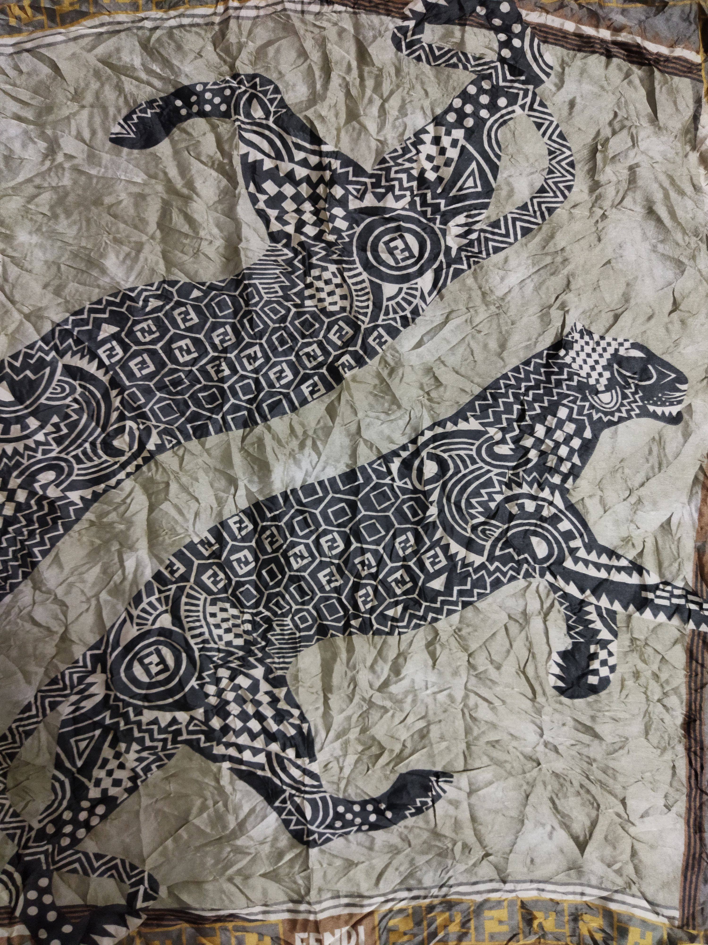 Fendi Fendi Silk Scarves Size ONE SIZE - 2 Thumbnail