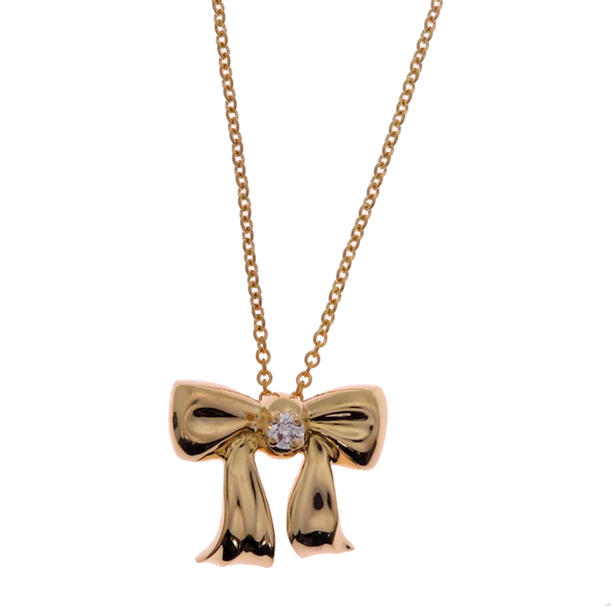 Tiffany & Co. Tiffany Ribbon Women's Necklace in 750 Yellow Gold Size ONE SIZE - 1 Thumbnail
