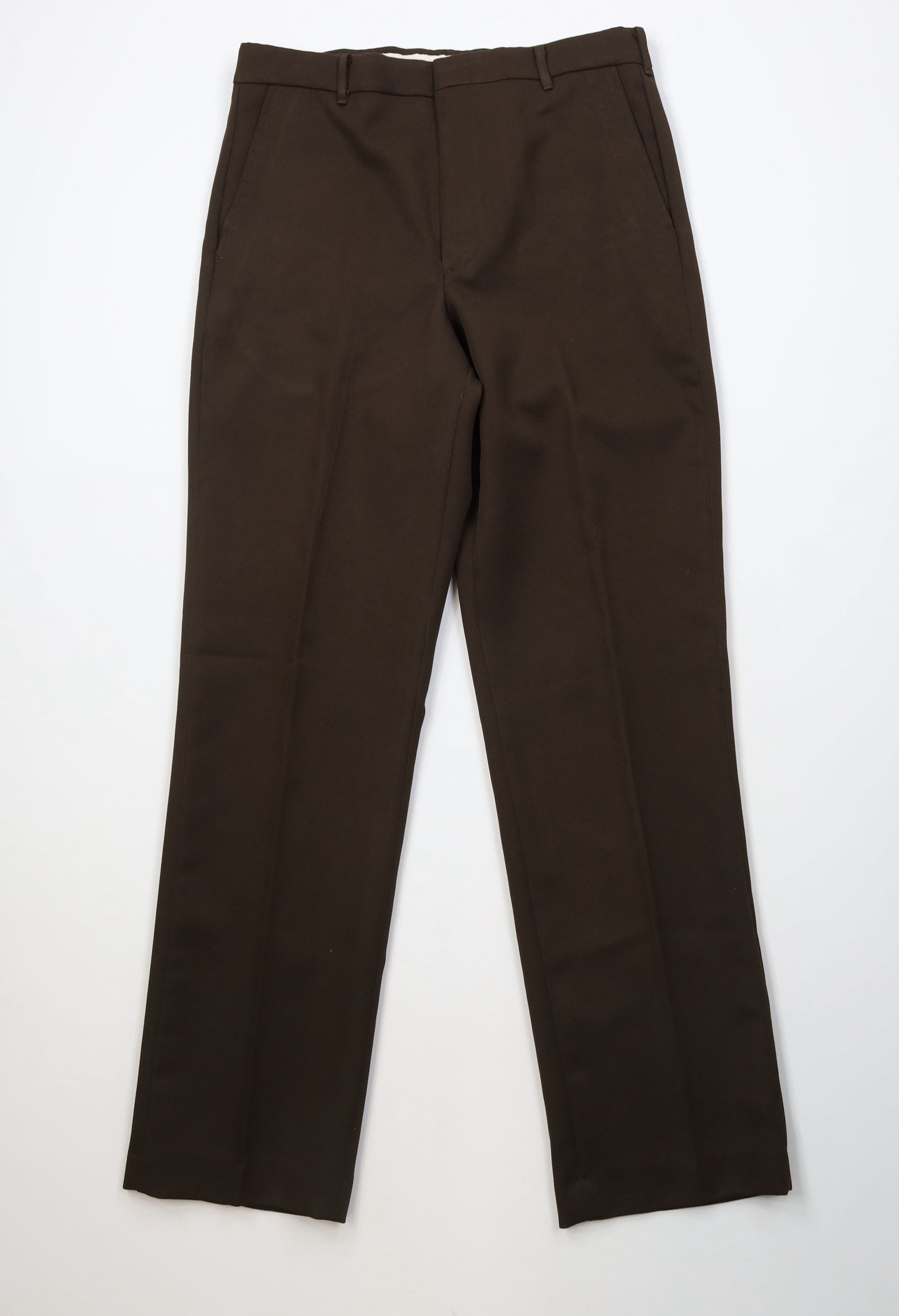 Vintage Vintage 70s Streetwear Knit Flared Chino Pants Brown USA Size US 32 / EU 48 - 1 Thumbnail