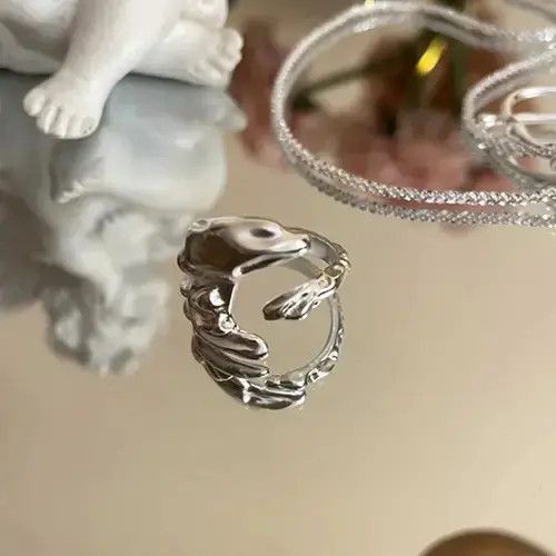 Handmade × Jewelry Surface Bump Ring Size ONE SIZE - 2 Thumbnail