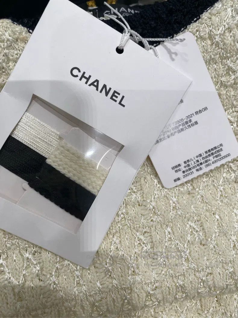 Chanel Chanel 24-year-old white knitted dress Size XXS / US 00 / IT 34 - 5 Thumbnail