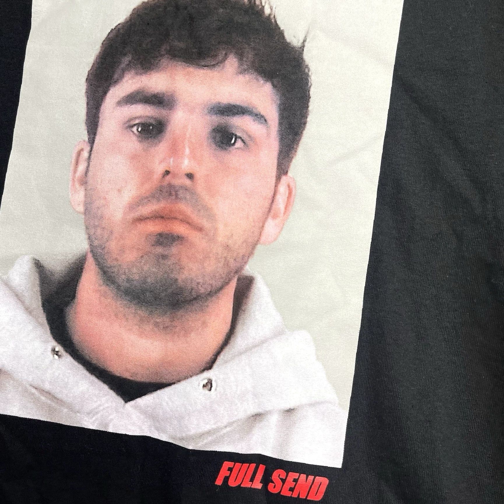 Vintage Full Send Shirt Mens Large Black Kyle Mug Shot Graphic YouTube Nelk Boys NWT Size US L / EU 52-54 / 3 - 3 Thumbnail