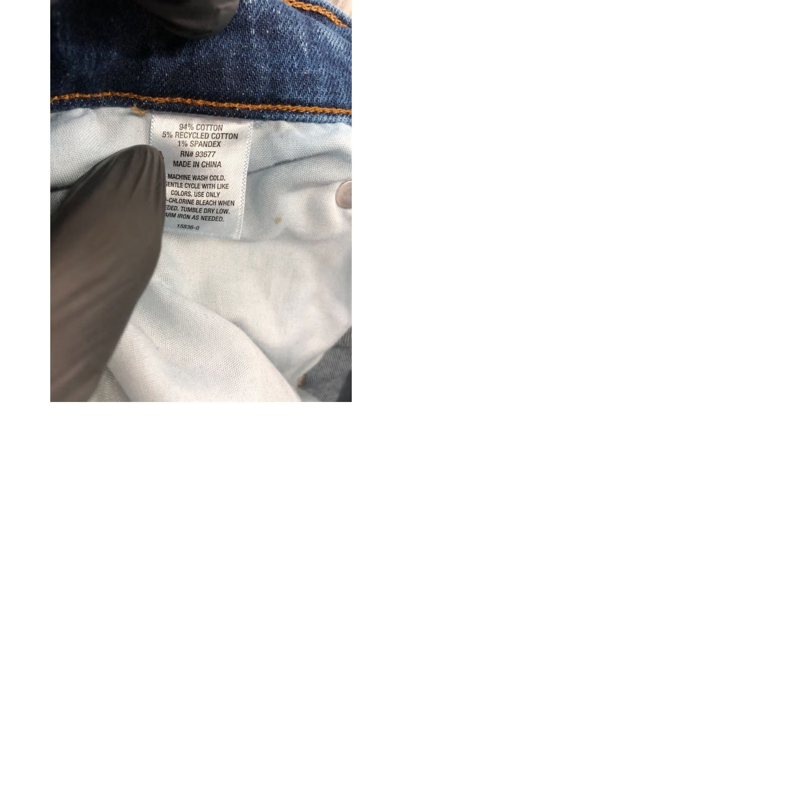 Vintage Mutual Weave The Straight Jeans Mens Regular Size 34x32 Blue Medium Wash Denim Straight 5-Pocket Belt Loops Size US 34 / EU 50 - 9 Thumbnail
