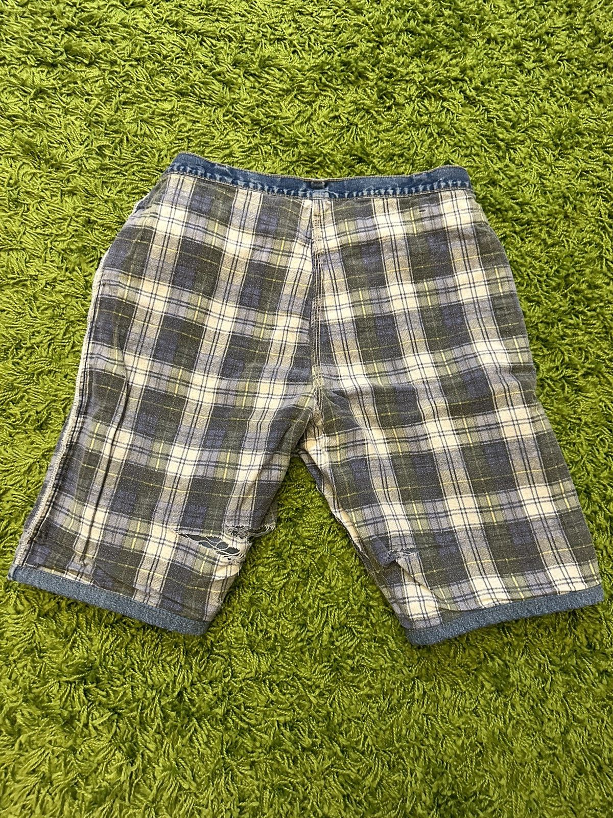 Dickies × Vintage Rare Vintage Dickies Flannel Lined Denim Shorts Size 34 Size US 34 / EU 50 - 5 Thumbnail