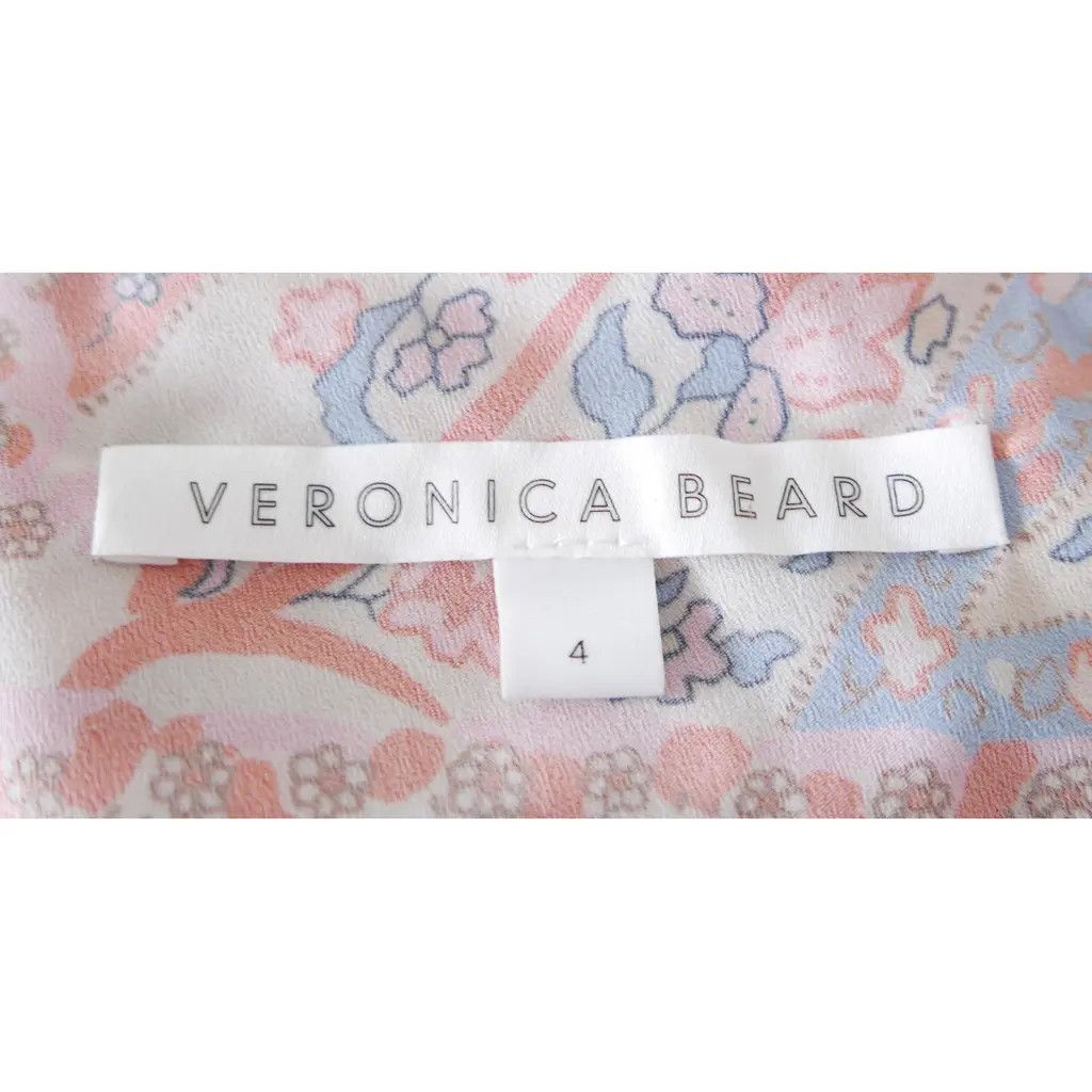 Veronica Beard Veronica Beard Kimber One Sleeve Floral Chiffon Dress Size S / US 4 / IT 40 - 7 Thumbnail
