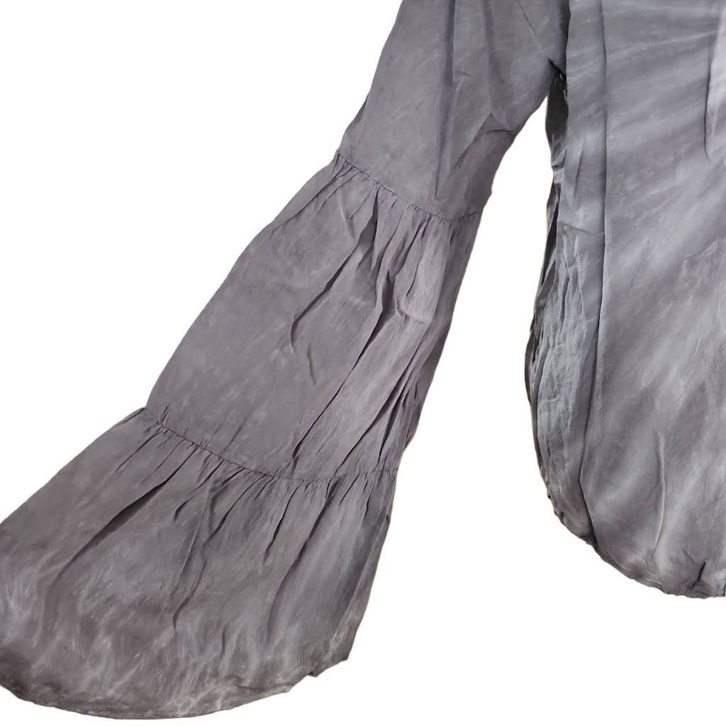 Chaser Brand Chaser Ladies Size Medium Gray Tie Dye Long Bell Sleeve Silk Size M / US 6-8 / IT 42-44 - 5 Thumbnail