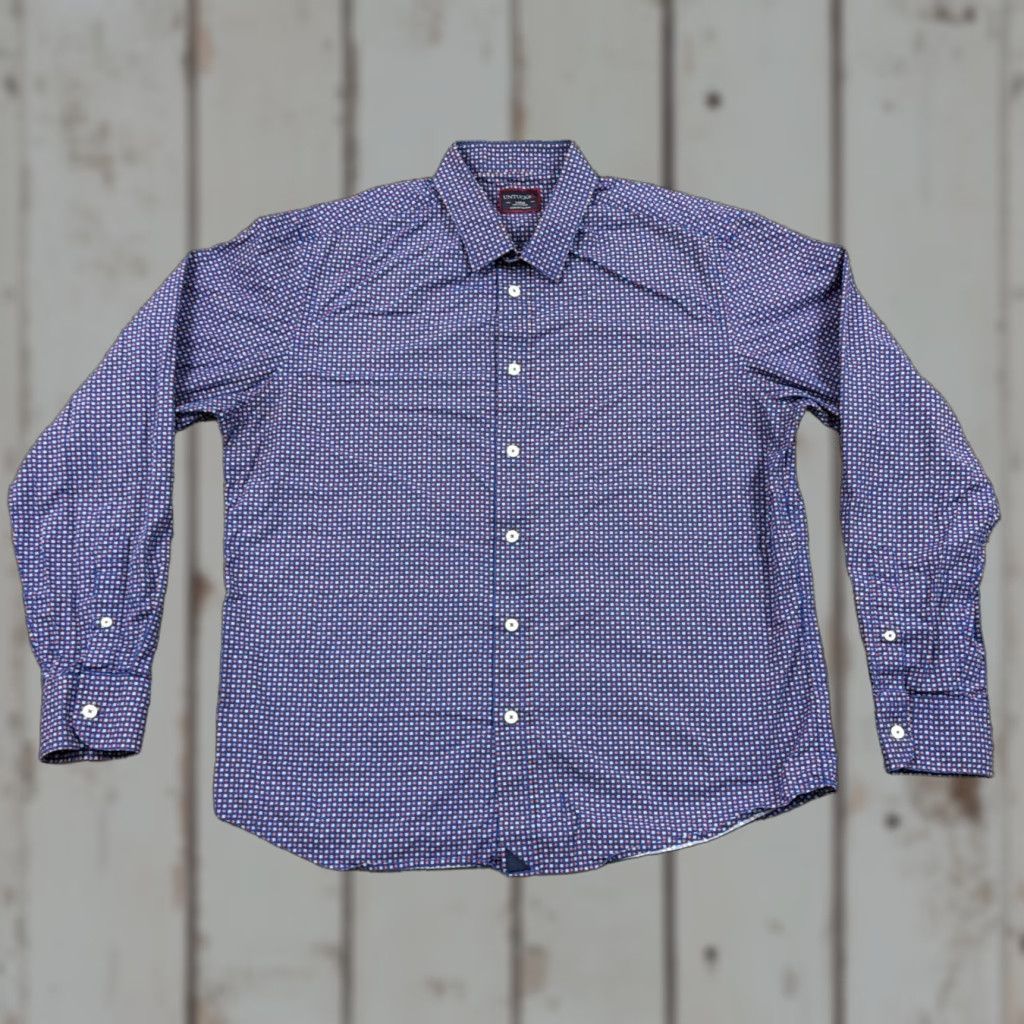 UNTUCKit UNTUCKit Shirt Mens M Blue Floral Button Up Long Sleeve Pockets Cotton Ruyilly Size US M / EU 48-50 / 2 - 1 Thumbnail