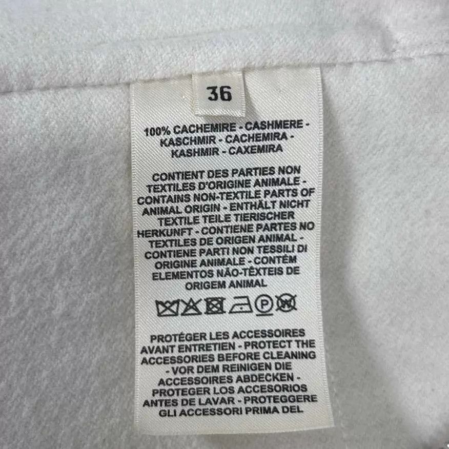 Hermes HERMES Cream Cashmere Coat Women's Size 36 Size XS / US 0-2 / IT 36-38 - 4 Thumbnail