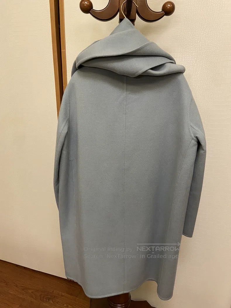 Hermes Hermes Classic Coat, Mist Blue Mid-Length Size XS / US 0-2 / IT 36-38 - 3 Thumbnail
