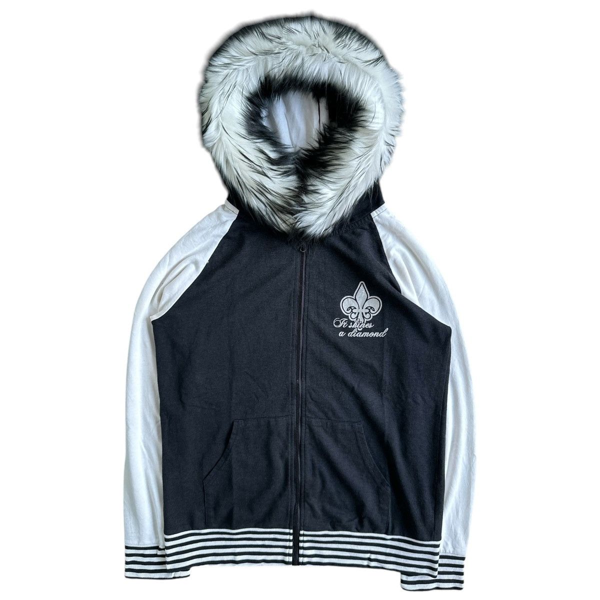 Beauty Beast ETIENNE BLACK AND WHITE Zip Fur HOODIE IFSIX LGB STYLE Size US M / EU 48-50 / 2 - 1 Thumbnail
