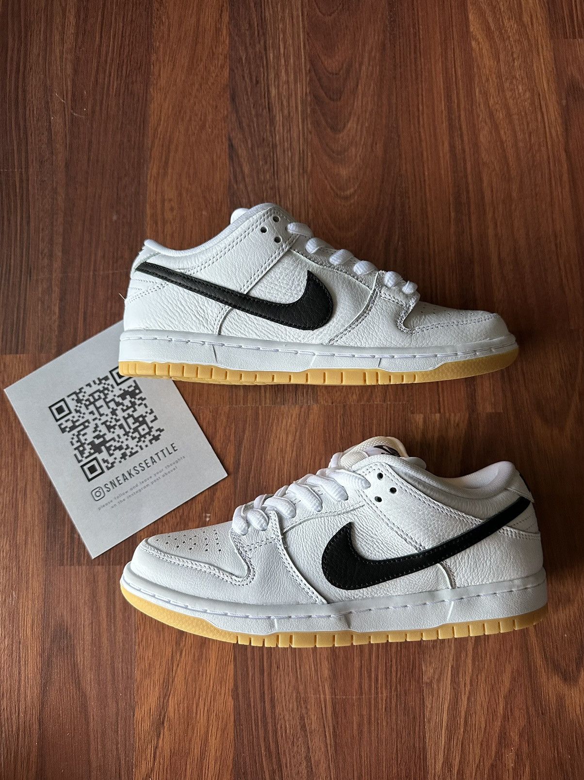 image of Nike Sb Dunk Low Pro White Gum Size 11M Cd2563-101 Shoes, Men's