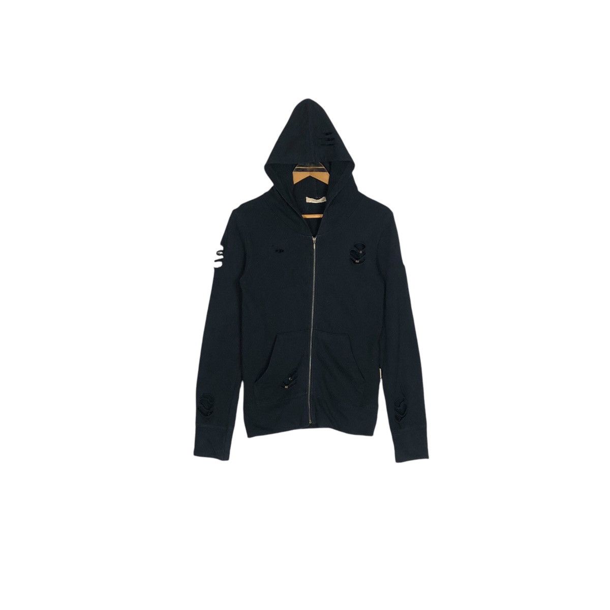 If Six Was Nine × Japanese Brand Vintage G.O.A Distressed Design Hooded Sweater Size XS / US 0-2 / IT 36-38 - 2 Thumbnail