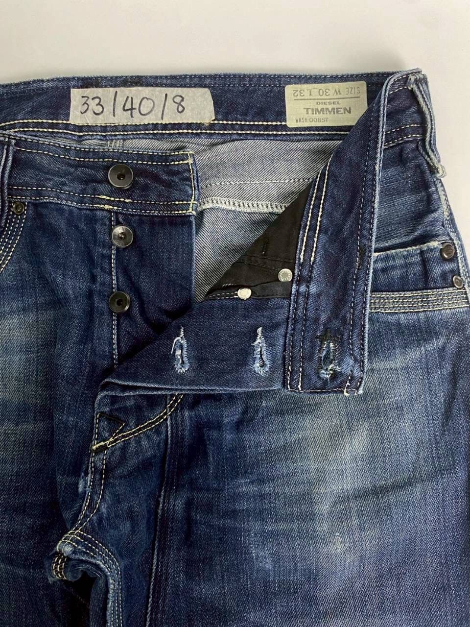Diesel Vintage DieselTimmen 008ST Regular Slim Straight Denim Pants Size US 33 - 9 Thumbnail