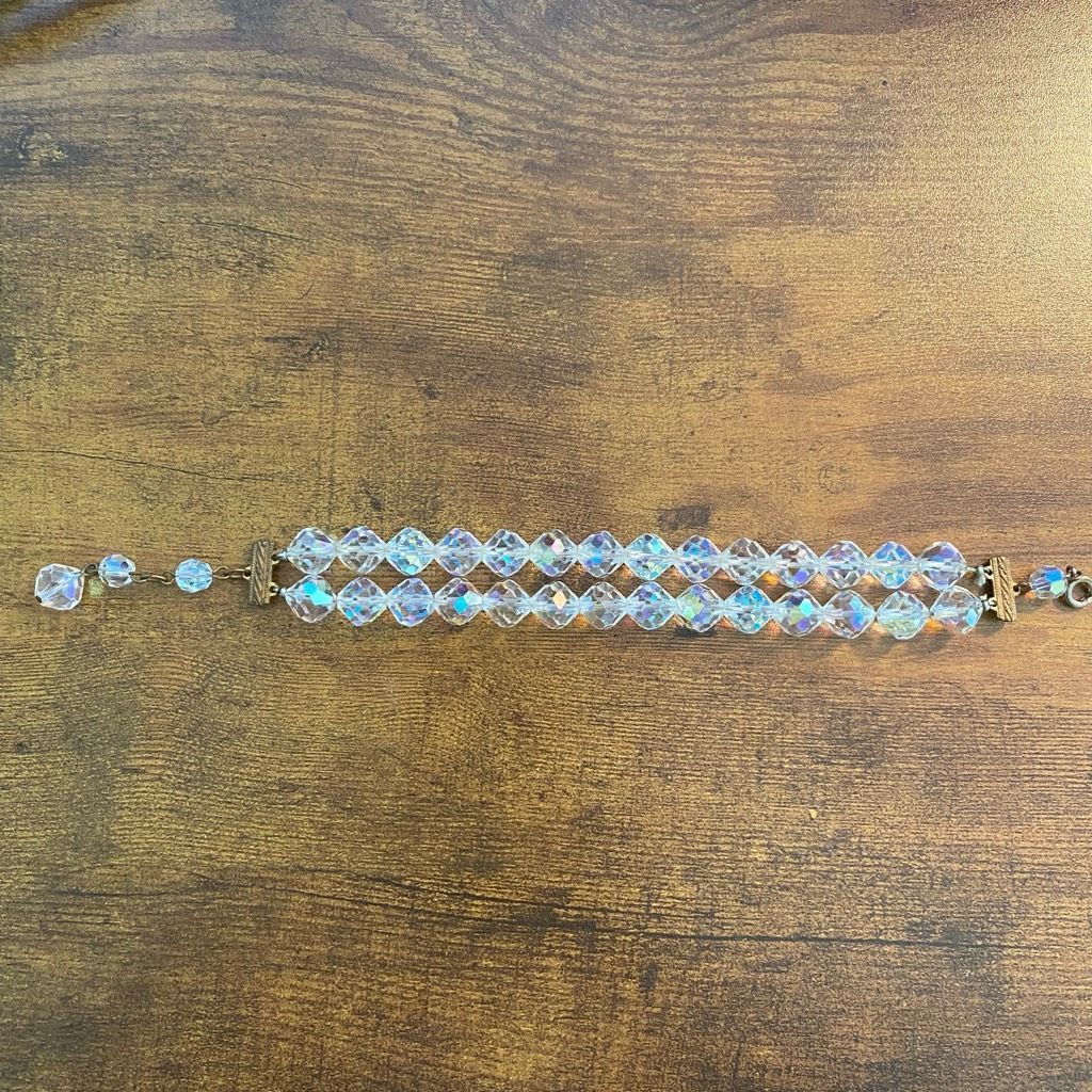 Jewelry Jewelry necklace earrings and bracelet set Iridescent clear Size ONE SIZE - 8 Thumbnail