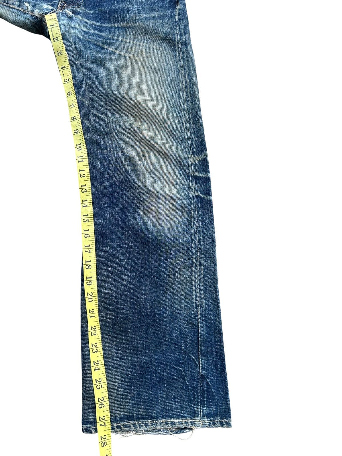 FOB Factory × Japanese Brand × Kapital Vintage Fob Factory Selvedge Distressed Japanese Denim Jeans Size US 30 / EU 46 - 21 Thumbnail