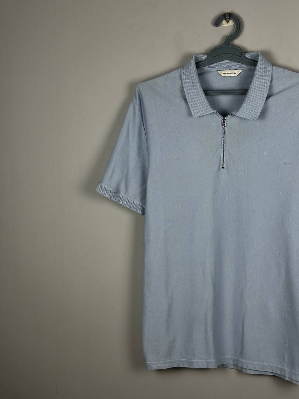 Club Monaco Club Monaco Luxury Cotton Blue Summer Polo T Shirt Size US XL / EU 56 / 4 - 3 Thumbnail