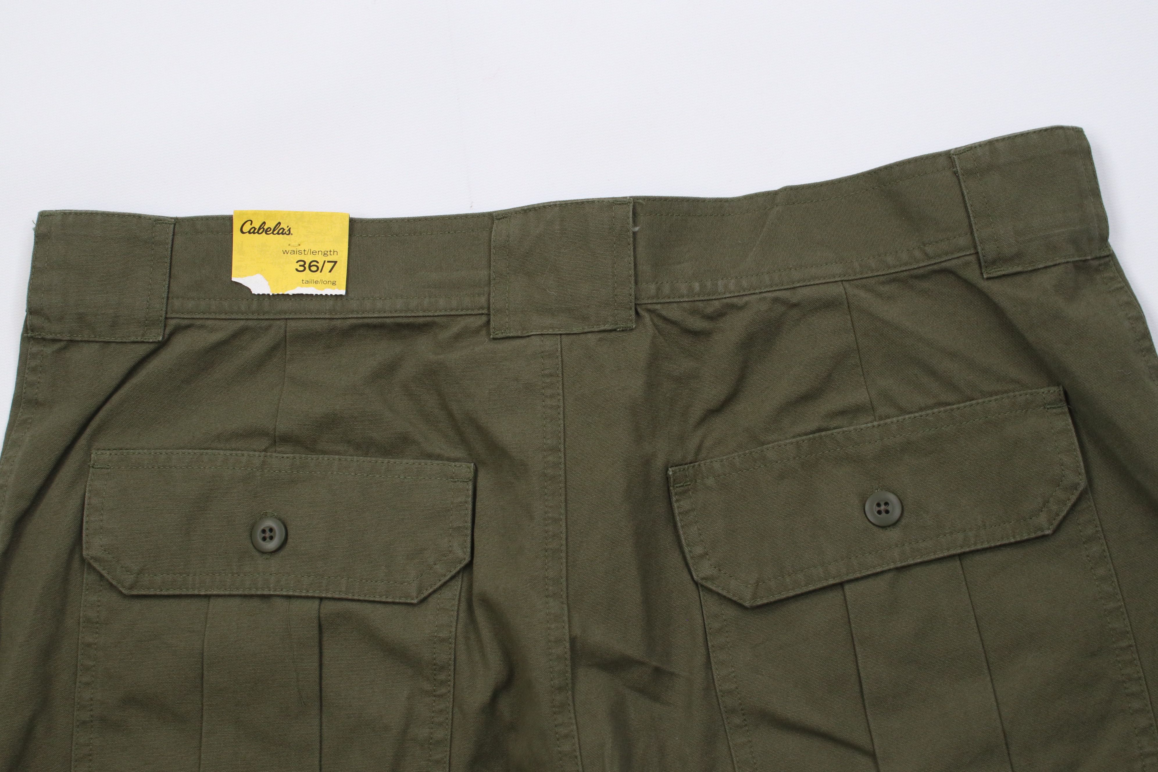 Cabelas Deadstock Vintage Y2K Cabelas Utility Cargo Shorts Olive Size US 36 / EU 52 - 8 Thumbnail