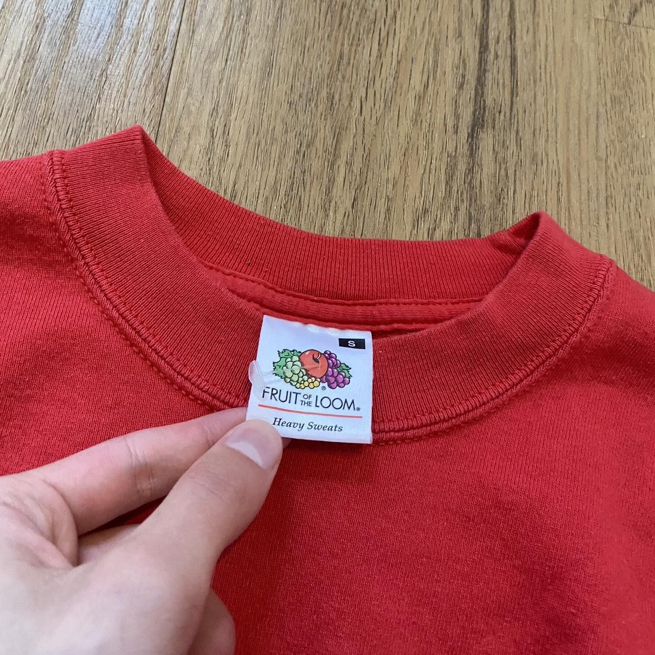 Fruit Of The Loom Red crewneck sweatshirt #90s Size US S / EU 44-46 / 1 - 4 Thumbnail