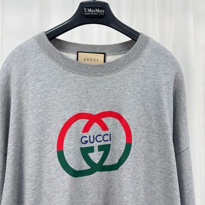 Gucci Gucci Double G letter printed sweatshirt Size US L / EU 52-54 / 3 - 3 Thumbnail