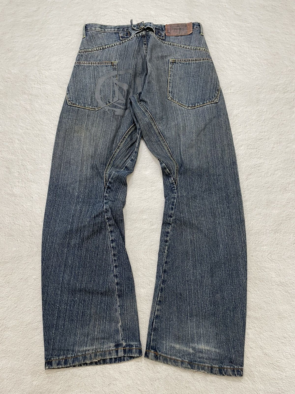 Volcom Volcom Workwear Archival Denim Big Logo Mudwash Jeans Y2K Size US 33 - 1 Thumbnail