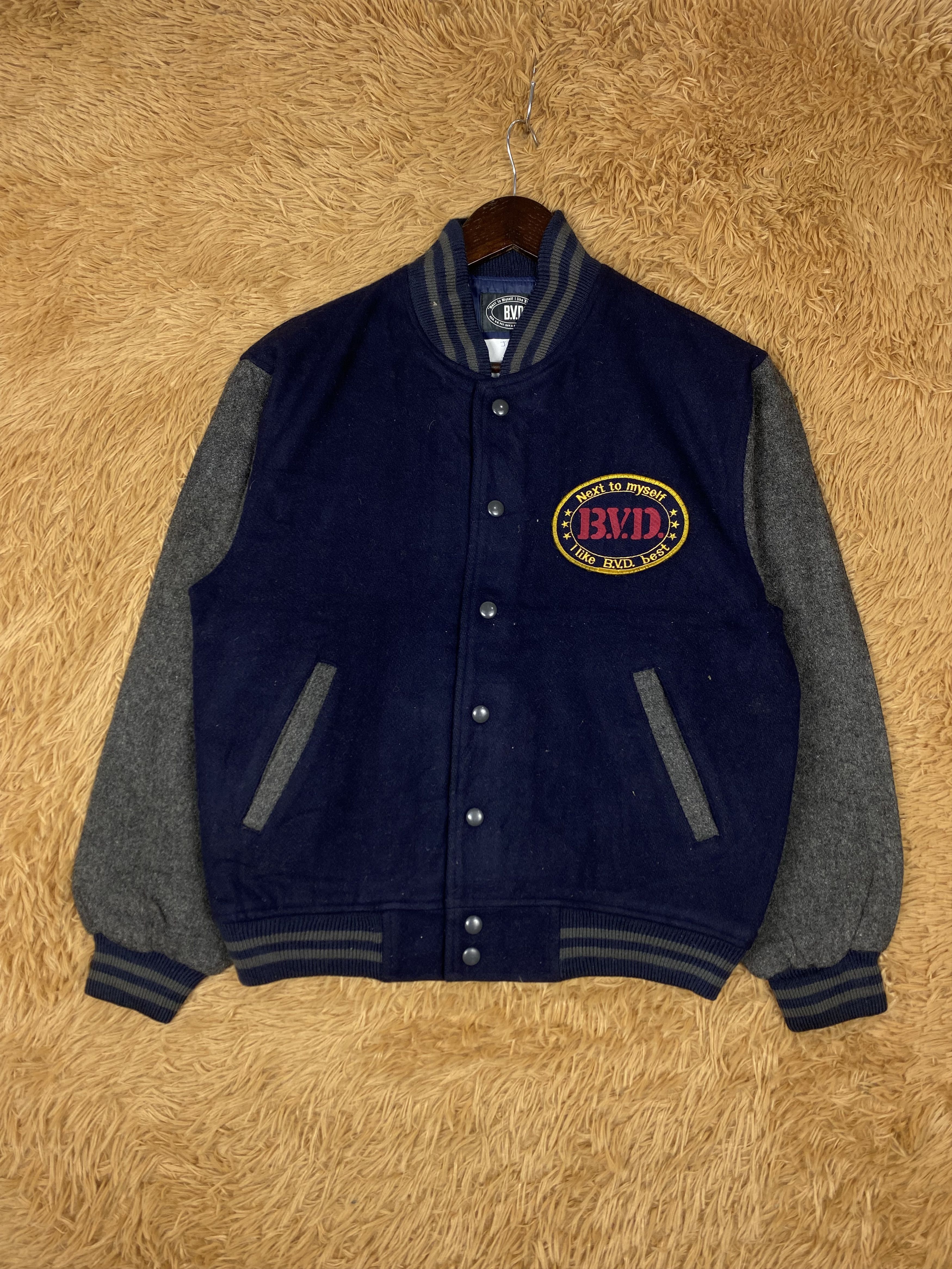 Vintage Vintage B.V.D Varsity Jacket DJ0330 Size US M / EU 48-50 / 2 - 1 Thumbnail