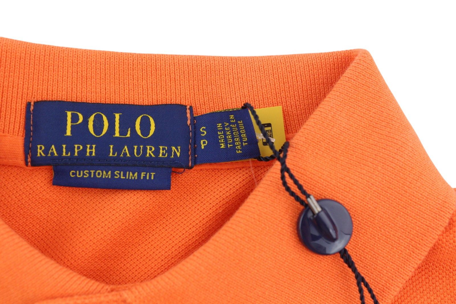 Polo Ralph Lauren CUSTOM SLIM FIT S Orange Short Sleeve Polo Neck 84519 Size US S / EU 44-46 / 1 - 5 Thumbnail