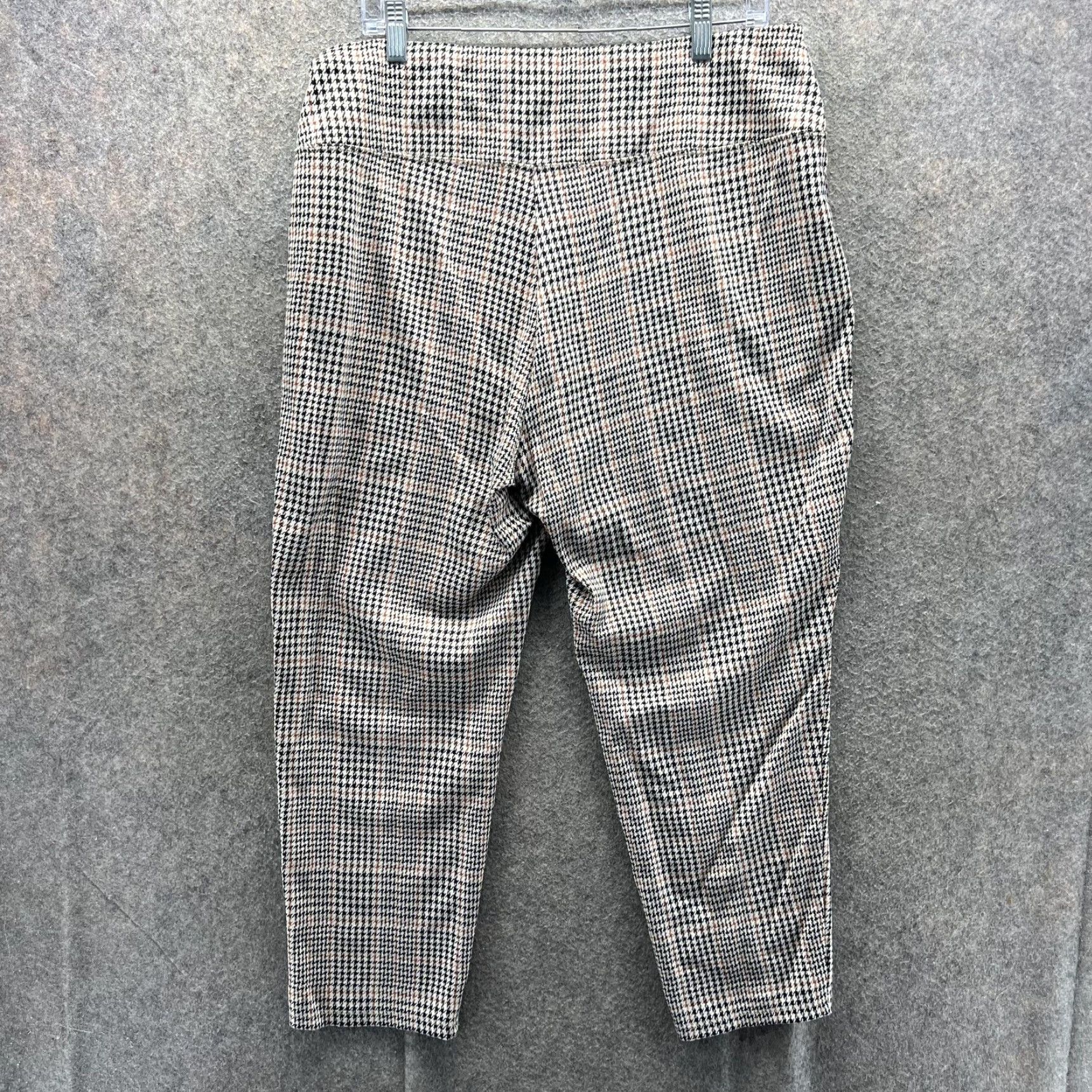 J. Jill J. Jill Pants Womens XL Petite Multicolor Check Cropped Tapered Pull-On Knit Pockets Business Casual Travel Size 40" / US 18 - 7 Thumbnail