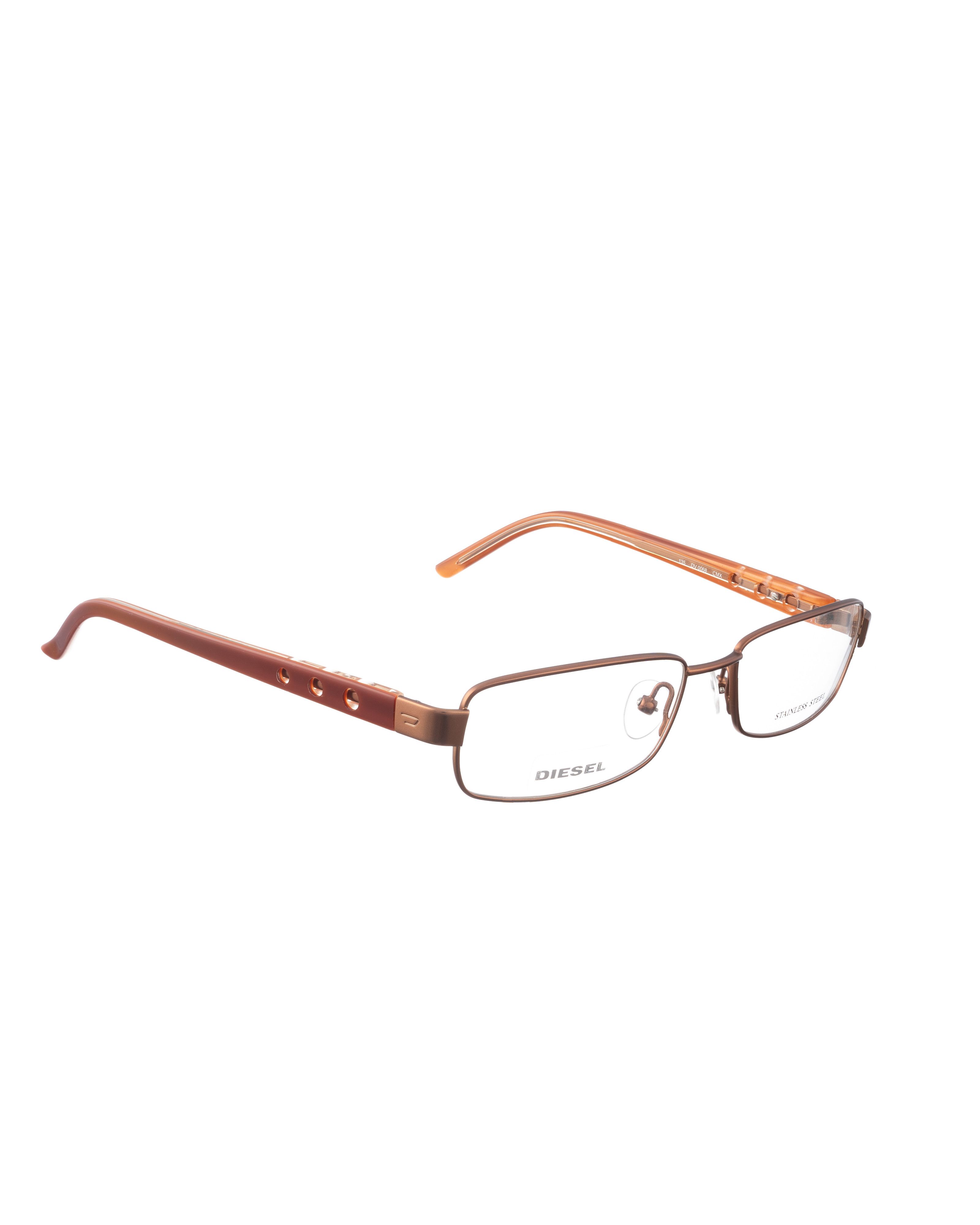 Diesel Diesel 00S Orange and Copper Classic Glasses Size ONE SIZE - 1 Thumbnail