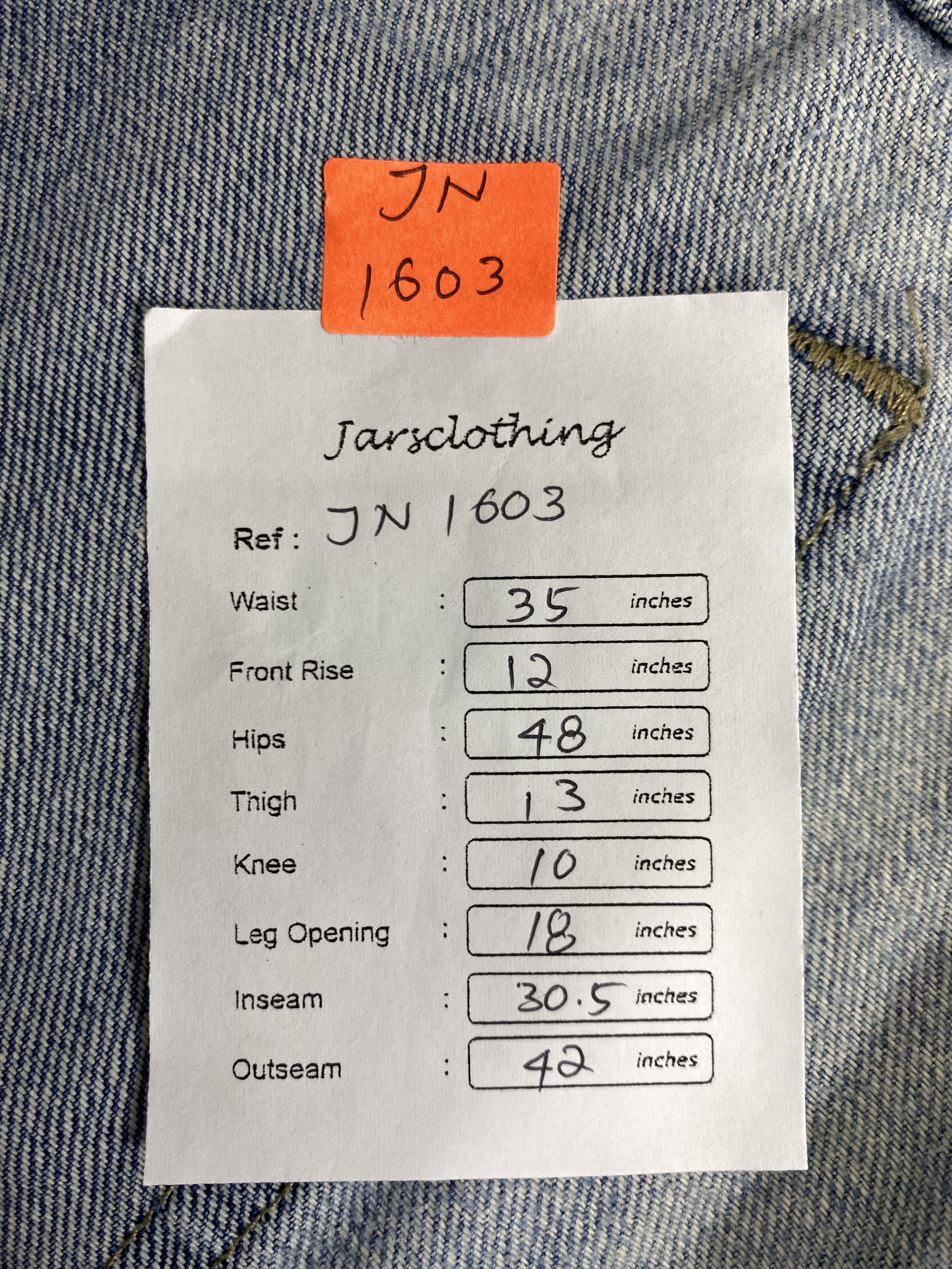 Levi's Light Blue Wash Vintage Levi's 501 35x30.5 Denim -JN1603 Size US 35 - 8 Thumbnail
