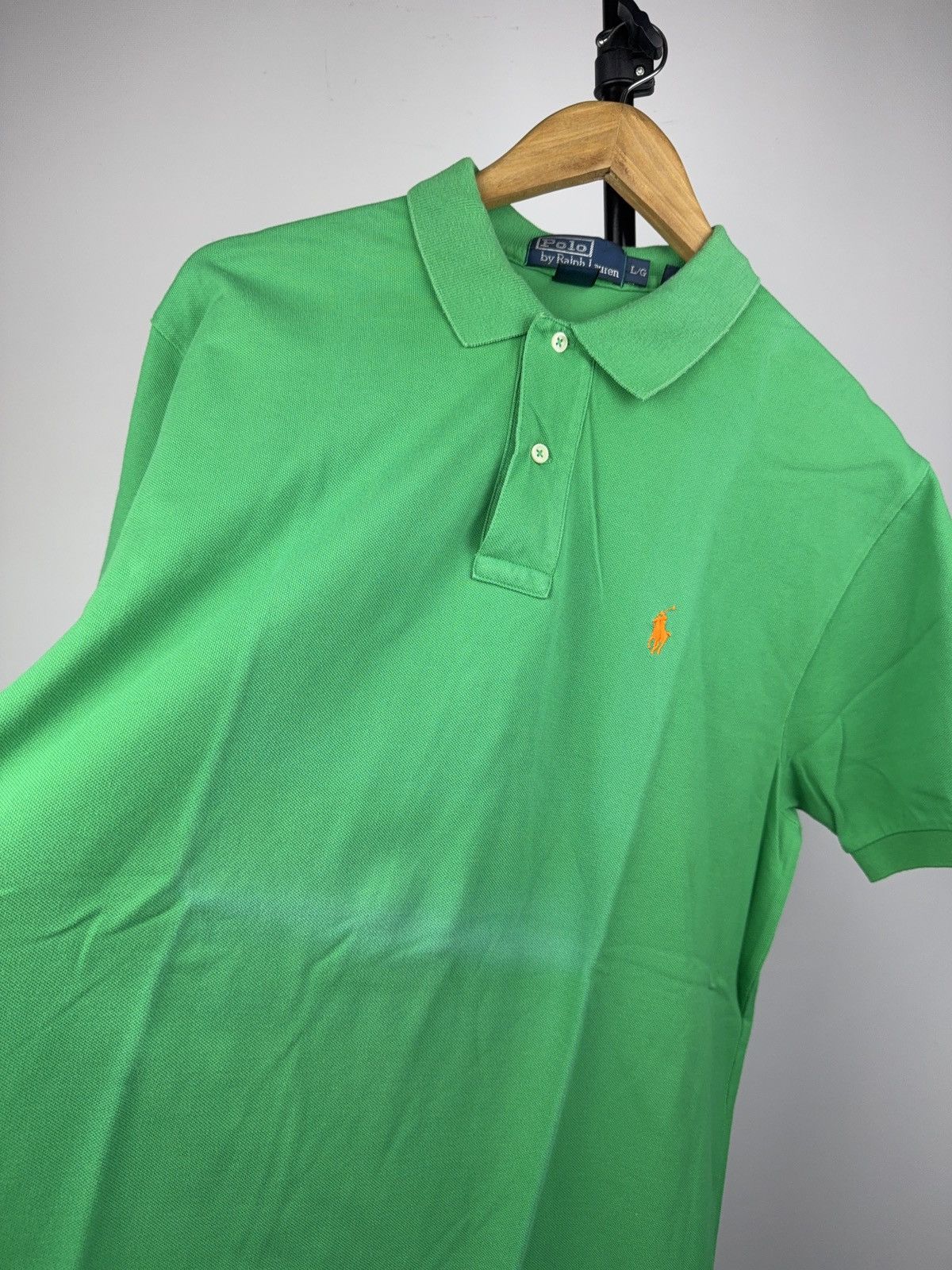 Polo Ralph Lauren Luxury Vintage Retro 90s Ralph Lauren Polo green polos Size US L / EU 52-54 / 3 - 7 Thumbnail